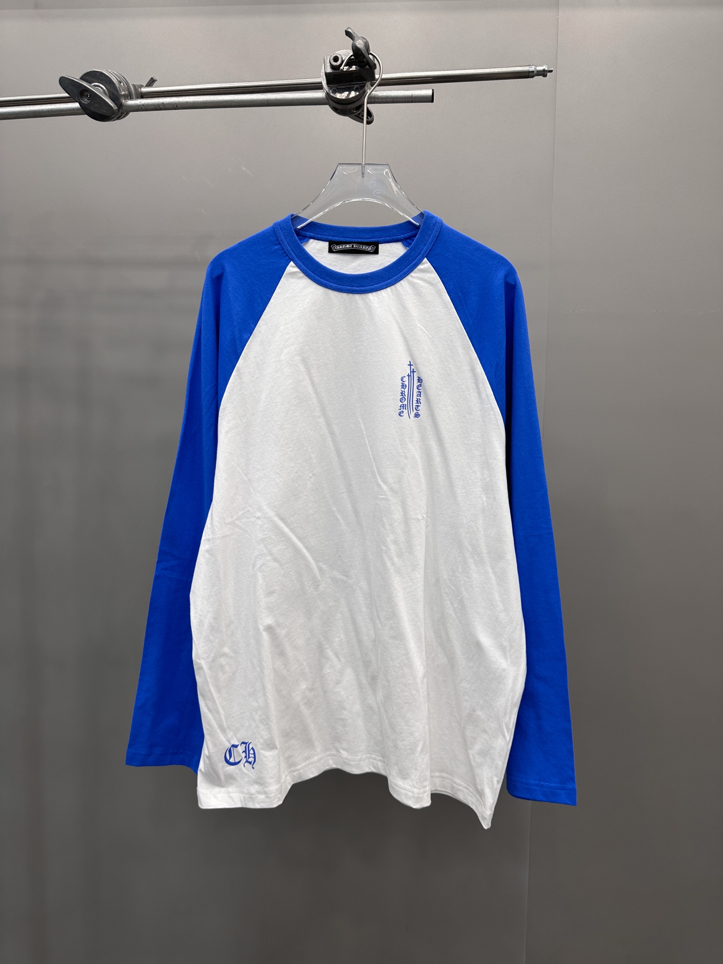 Chrome Hearts new long sleeve T-shirt, multi-print, color block, unisex sizes S M L.-Big cat