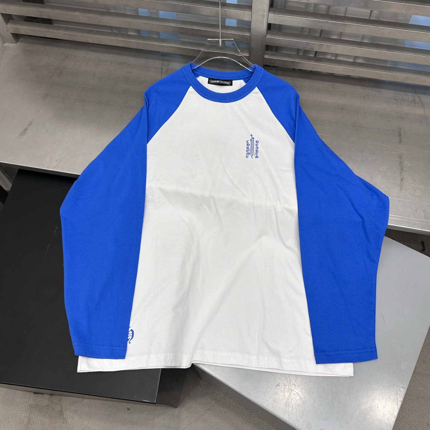 Chrome Hearts new long sleeve T-shirt, multi-print, color block, unisex sizes S M L.-Big cat