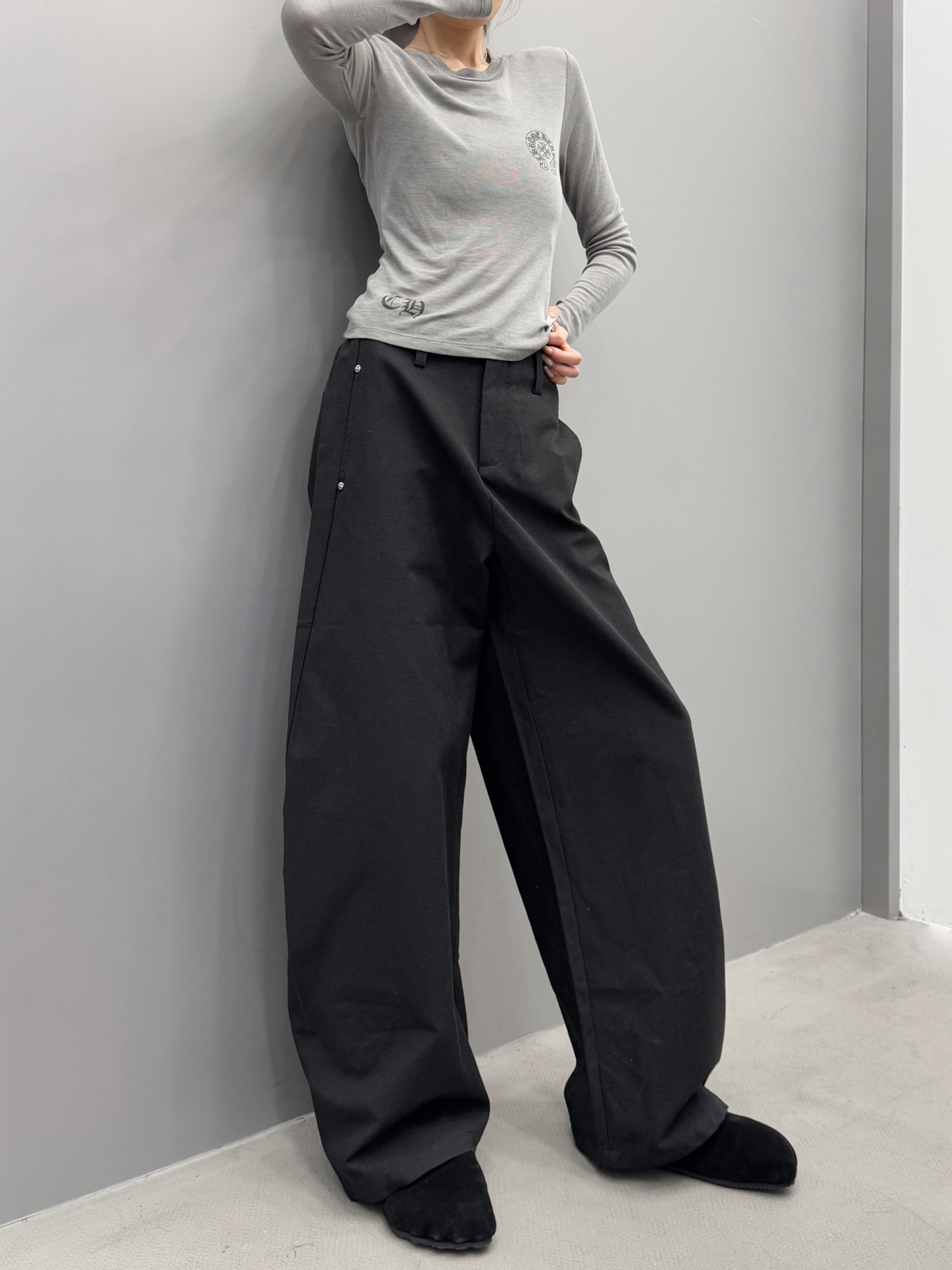 克罗心 ｜ 新款休闲裤，成衣洗水加软工艺，进口莱赛尔棉面料，时尚休闲，尺码sml