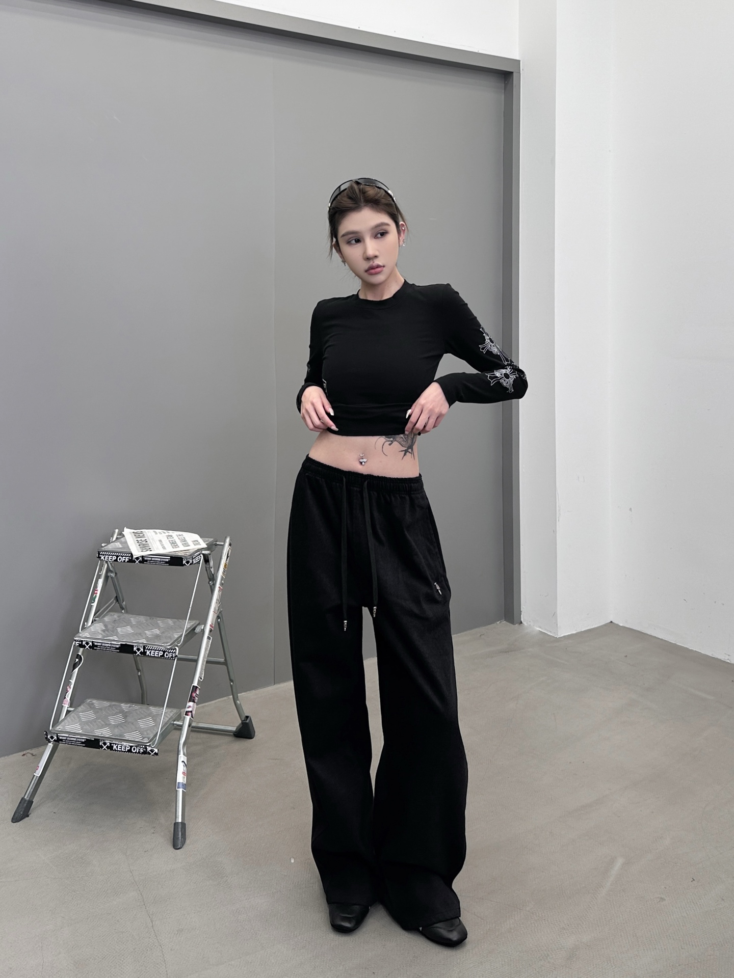 克罗心 ｜ 新款休闲裤，成衣洗水加软工艺，经典刺绣标，特殊加绒混纺面料，男女同款，尺码sml