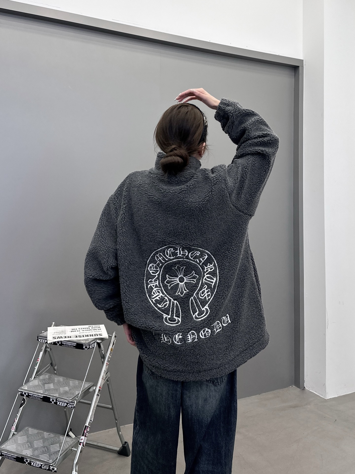 克罗心 ｜ 新款摇粒绒外套，全身多处刺绣标，高密加厚摇粒绒保暖面料，男女同款，尺码sml