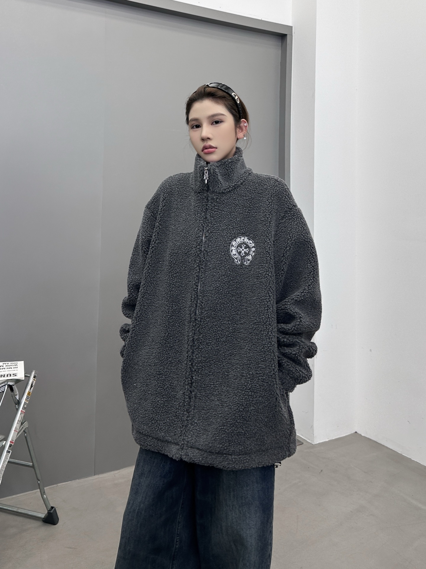 克罗心 ｜ 新款摇粒绒外套，全身多处刺绣标，高密加厚摇粒绒保暖面料，男女同款，尺码sml
