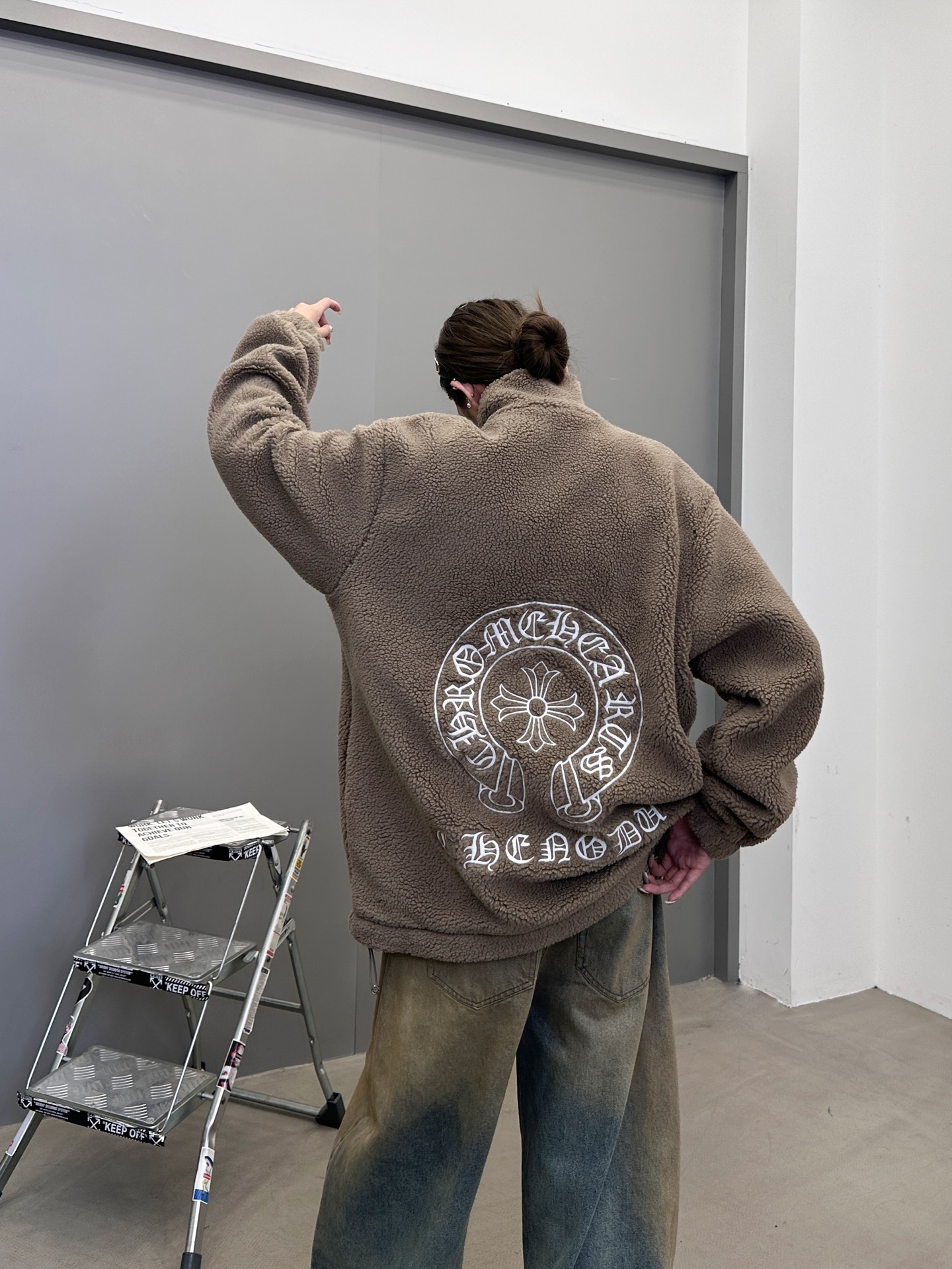 克罗心 ｜ 新款摇粒绒外套，全身多处刺绣标，高密加厚摇粒绒保暖面料，男女同款，尺码sml