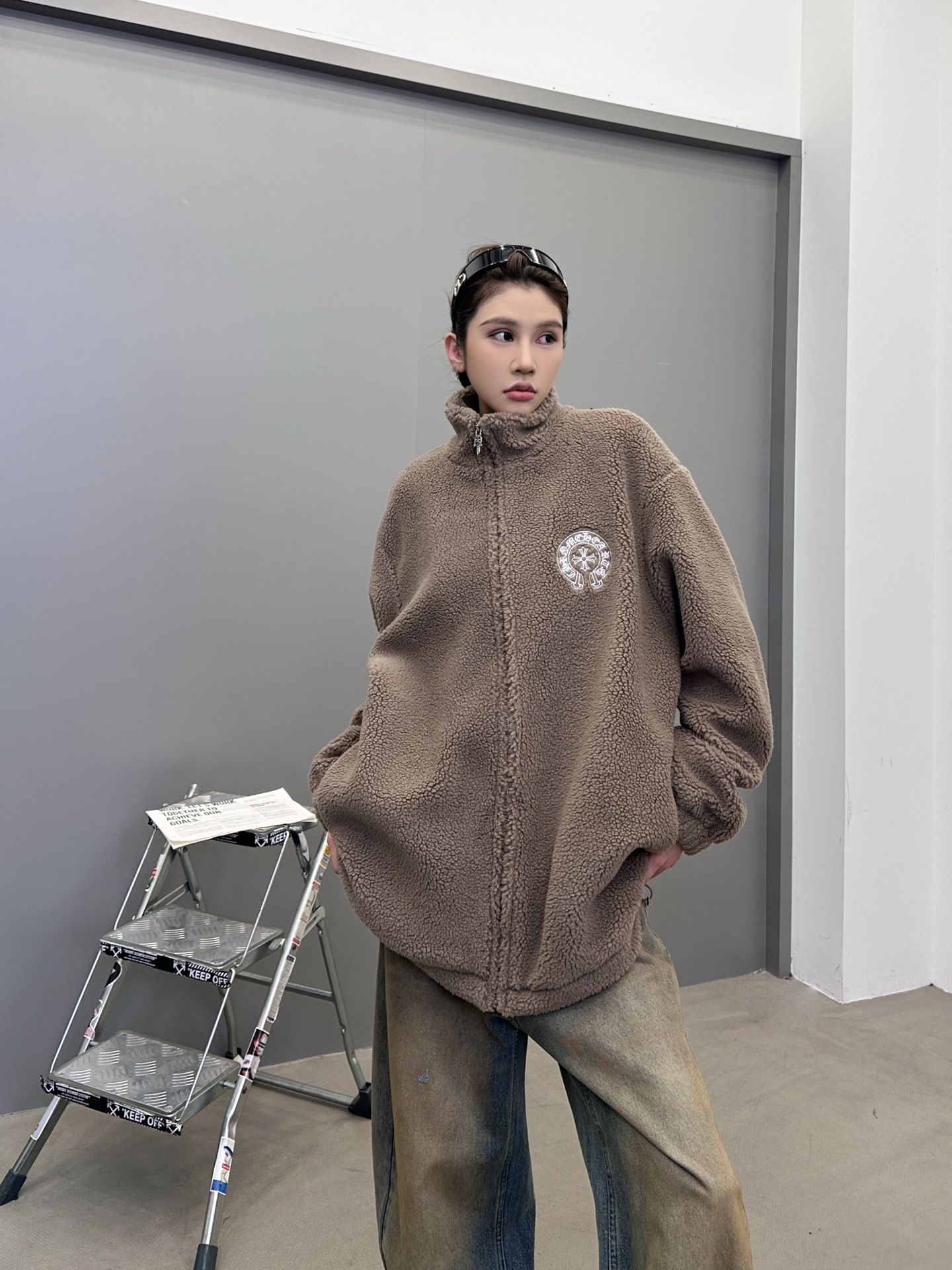 克罗心 ｜ 新款摇粒绒外套，全身多处刺绣标，高密加厚摇粒绒保暖面料，男女同款，尺码sml