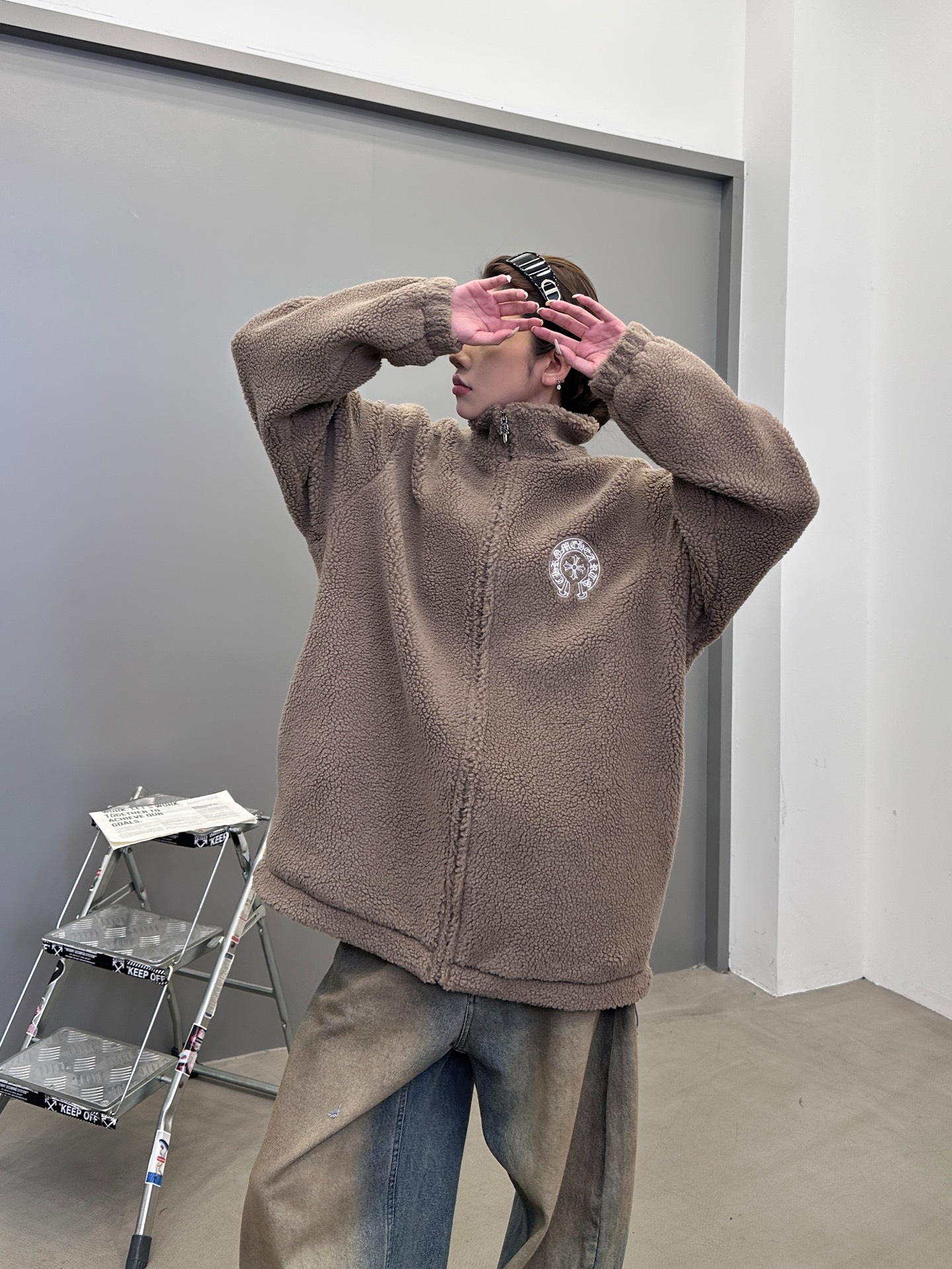 克罗心 ｜ 新款摇粒绒外套，全身多处刺绣标，高密加厚摇粒绒保暖面料，男女同款，尺码sml