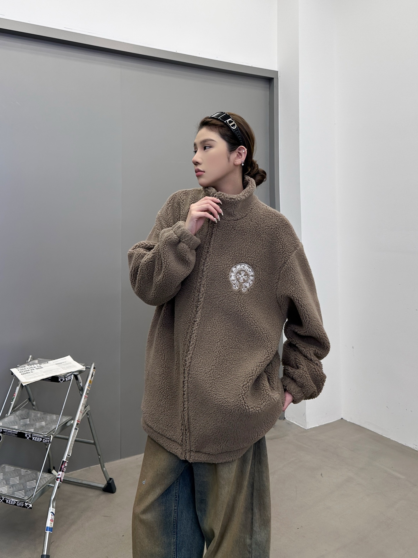 克罗心 ｜ 新款摇粒绒外套，全身多处刺绣标，高密加厚摇粒绒保暖面料，男女同款，尺码sml