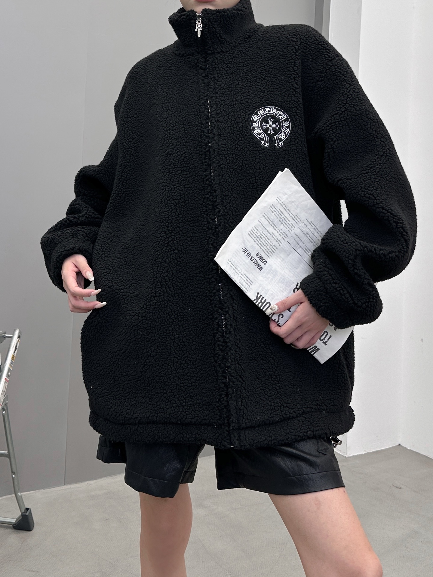 克罗心 ｜ 新款摇粒绒外套，全身多处刺绣标，高密加厚摇粒绒保暖面料，男女同款，尺码sml