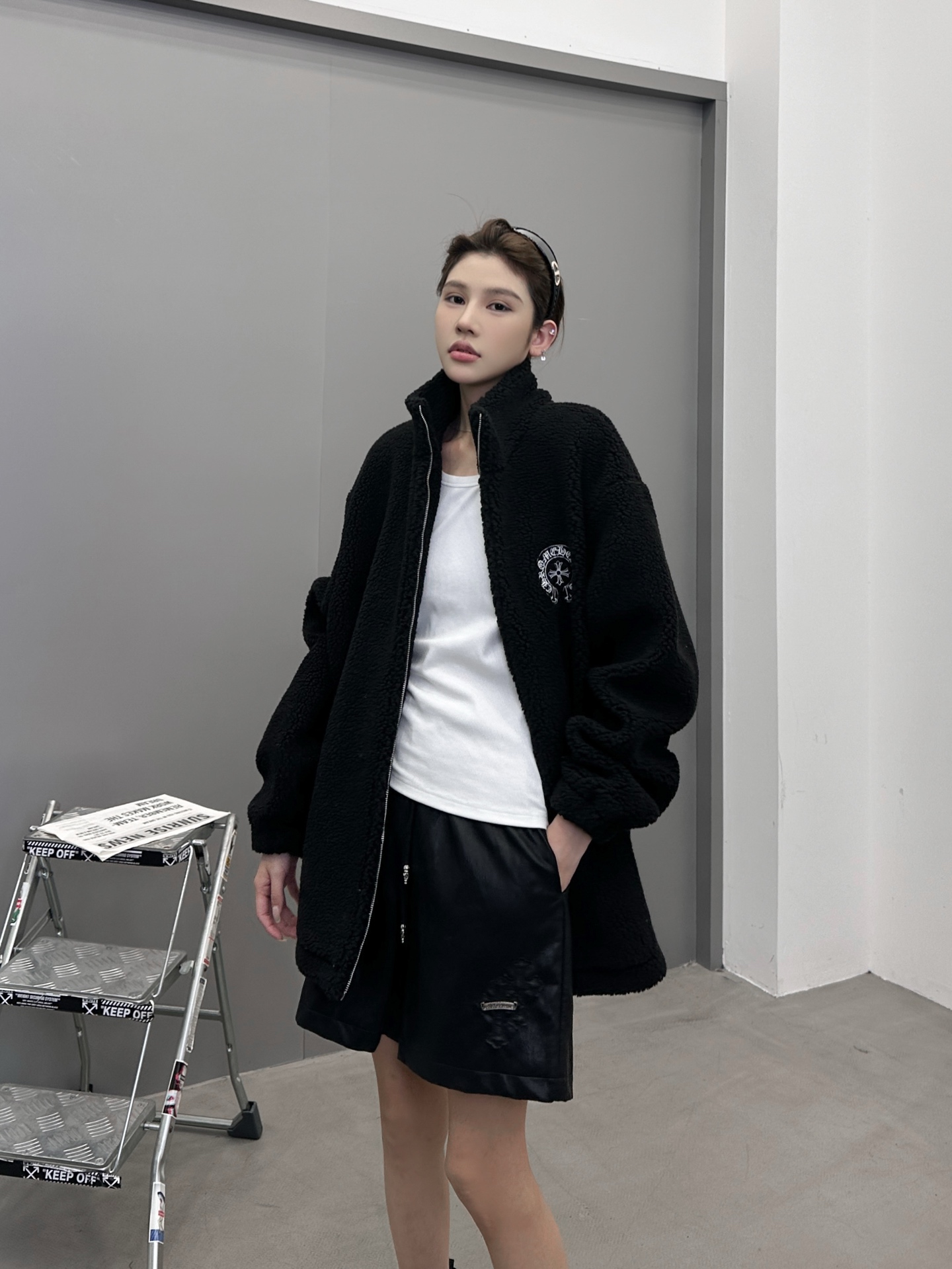 克罗心 ｜ 新款摇粒绒外套，全身多处刺绣标，高密加厚摇粒绒保暖面料，男女同款，尺码sml