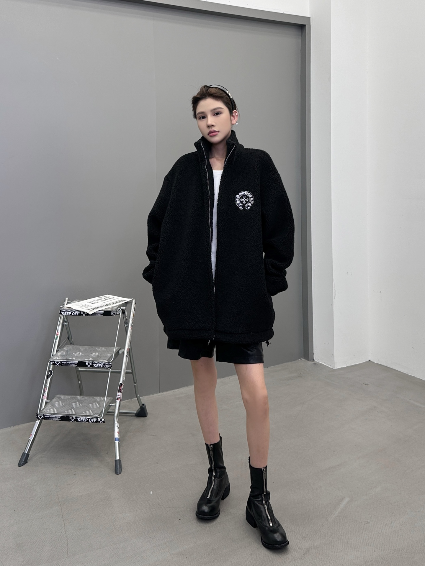 克罗心 ｜ 新款摇粒绒外套，全身多处刺绣标，高密加厚摇粒绒保暖面料，男女同款，尺码sml