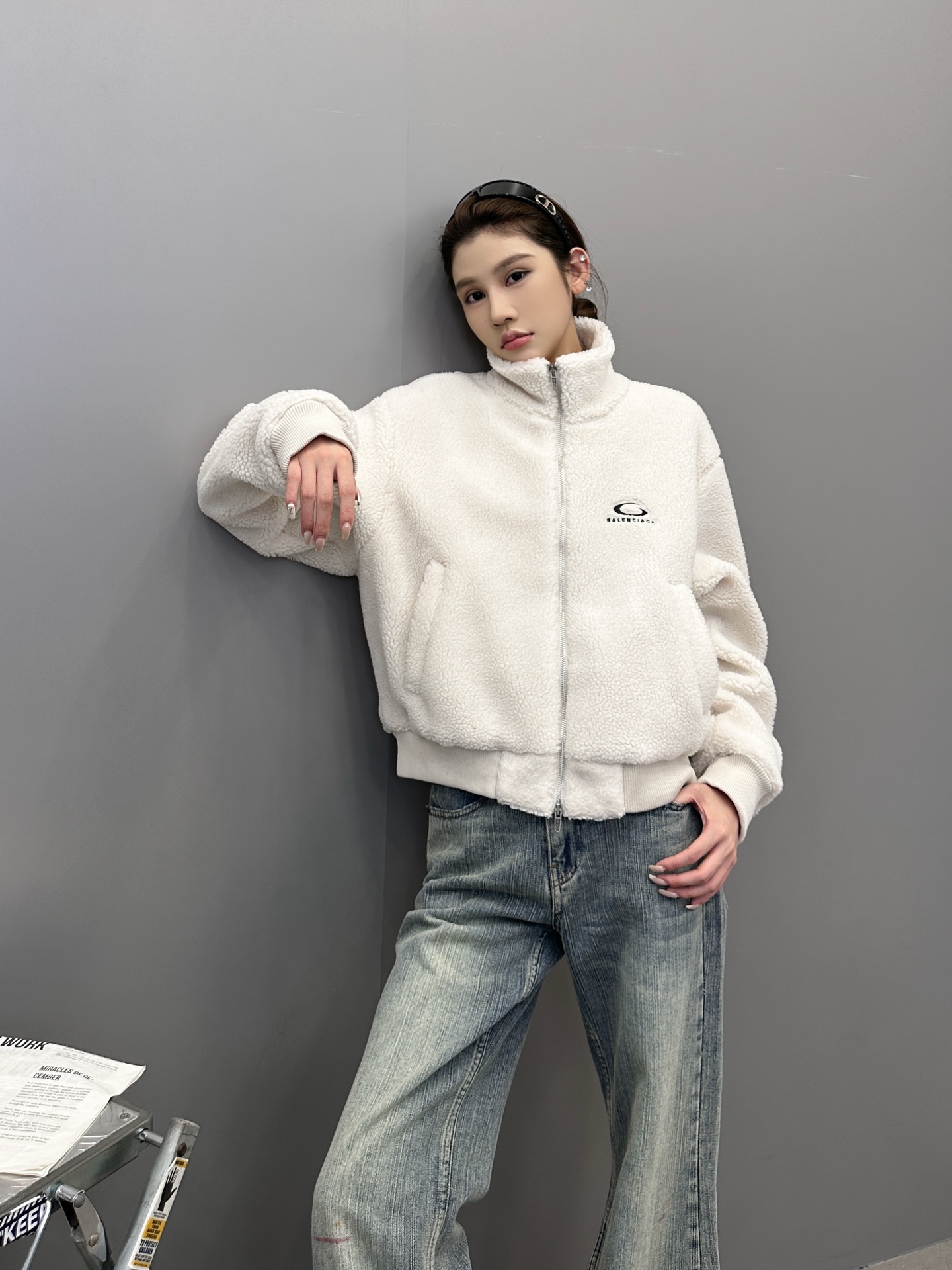 巴黎 ｜ 新款摇粒绒外套，经典刺绣标，高密加厚摇粒绒保暖面料，休闲时尚，尺码sml