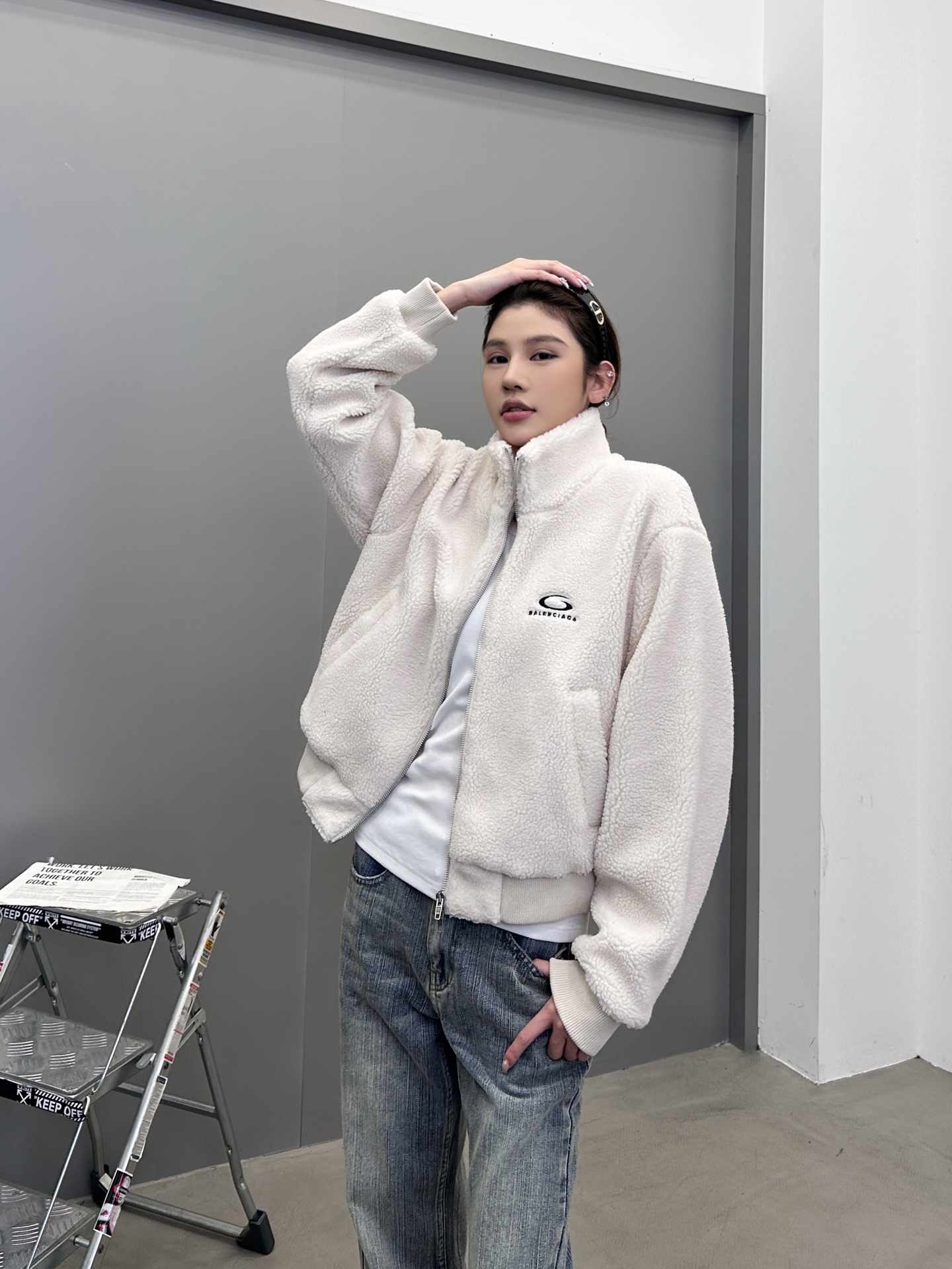 巴黎 ｜ 新款摇粒绒外套，经典刺绣标，高密加厚摇粒绒保暖面料，休闲时尚，尺码sml