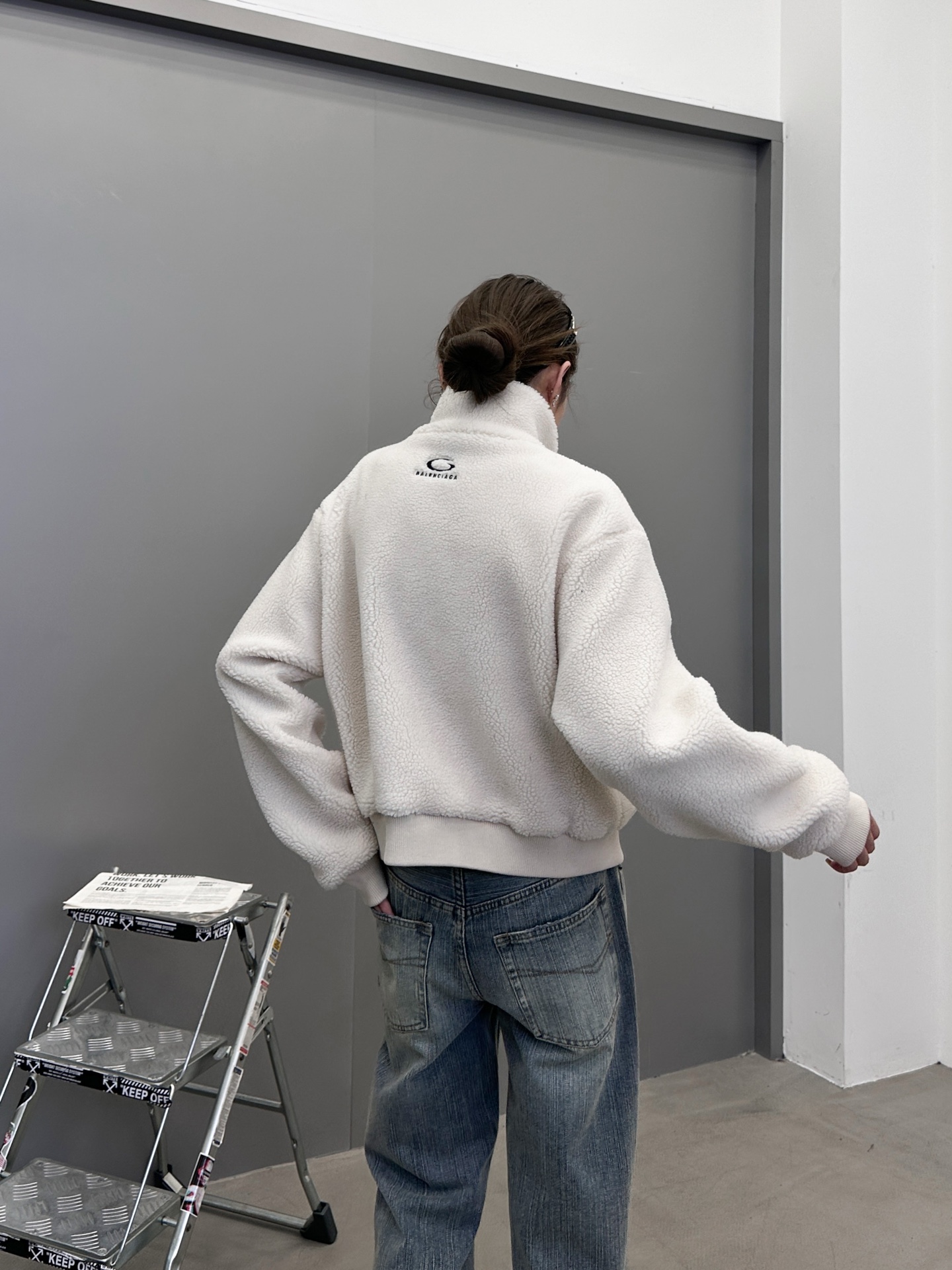 巴黎 ｜ 新款摇粒绒外套，经典刺绣标，高密加厚摇粒绒保暖面料，休闲时尚，尺码sml