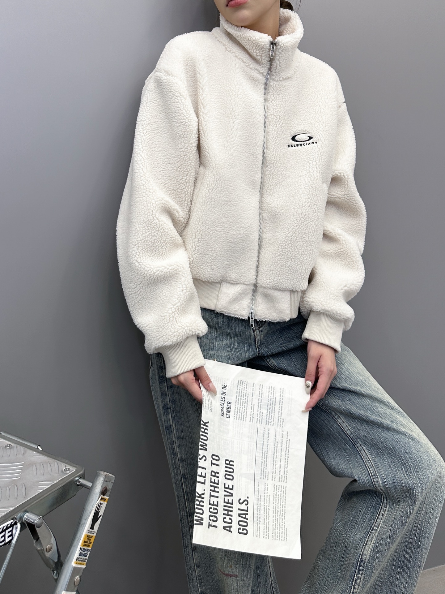 巴黎 ｜ 新款摇粒绒外套，经典刺绣标，高密加厚摇粒绒保暖面料，休闲时尚，尺码sml