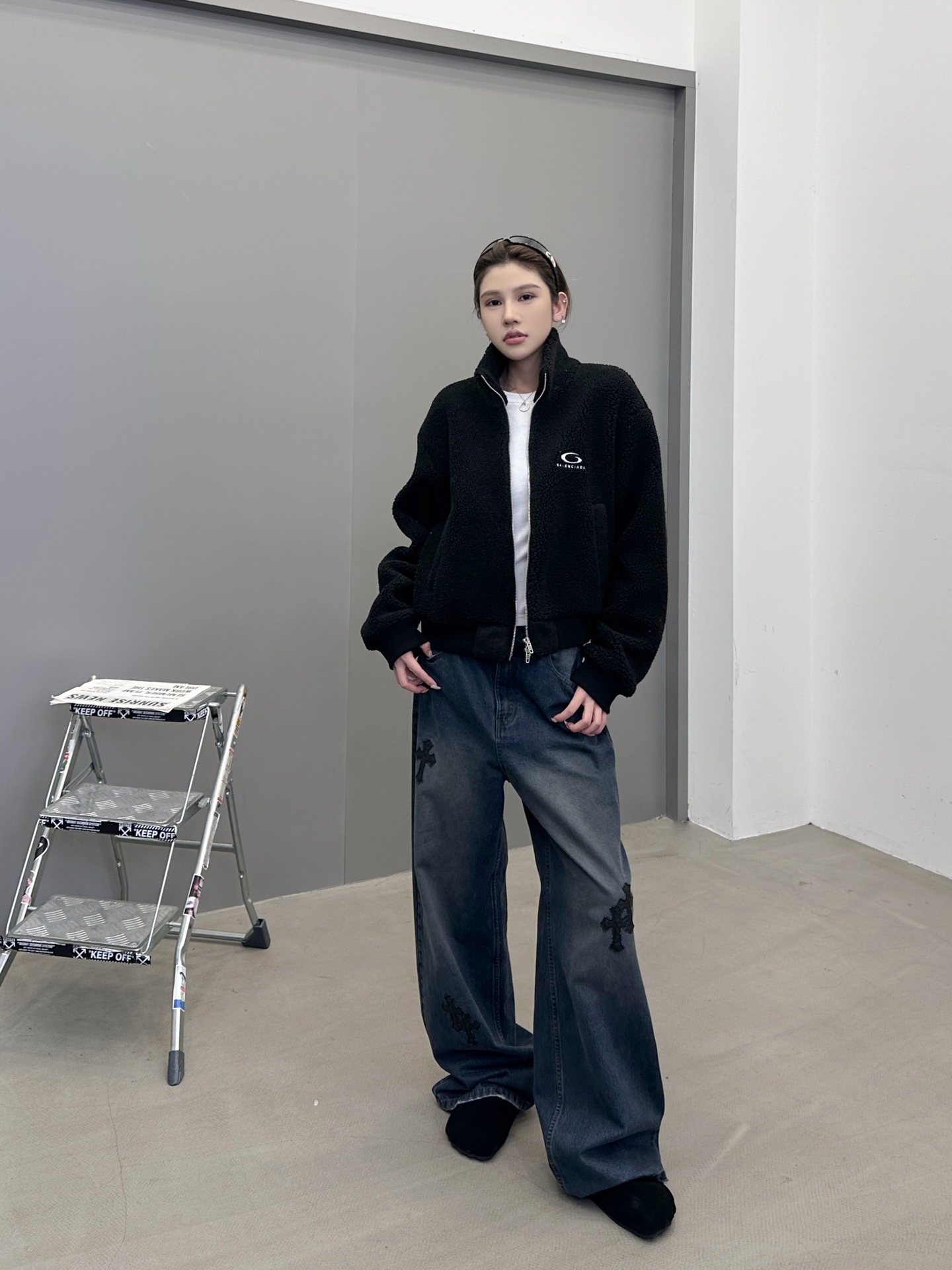 巴黎 ｜ 新款摇粒绒外套，经典刺绣标，高密加厚摇粒绒保暖面料，休闲时尚，尺码sml