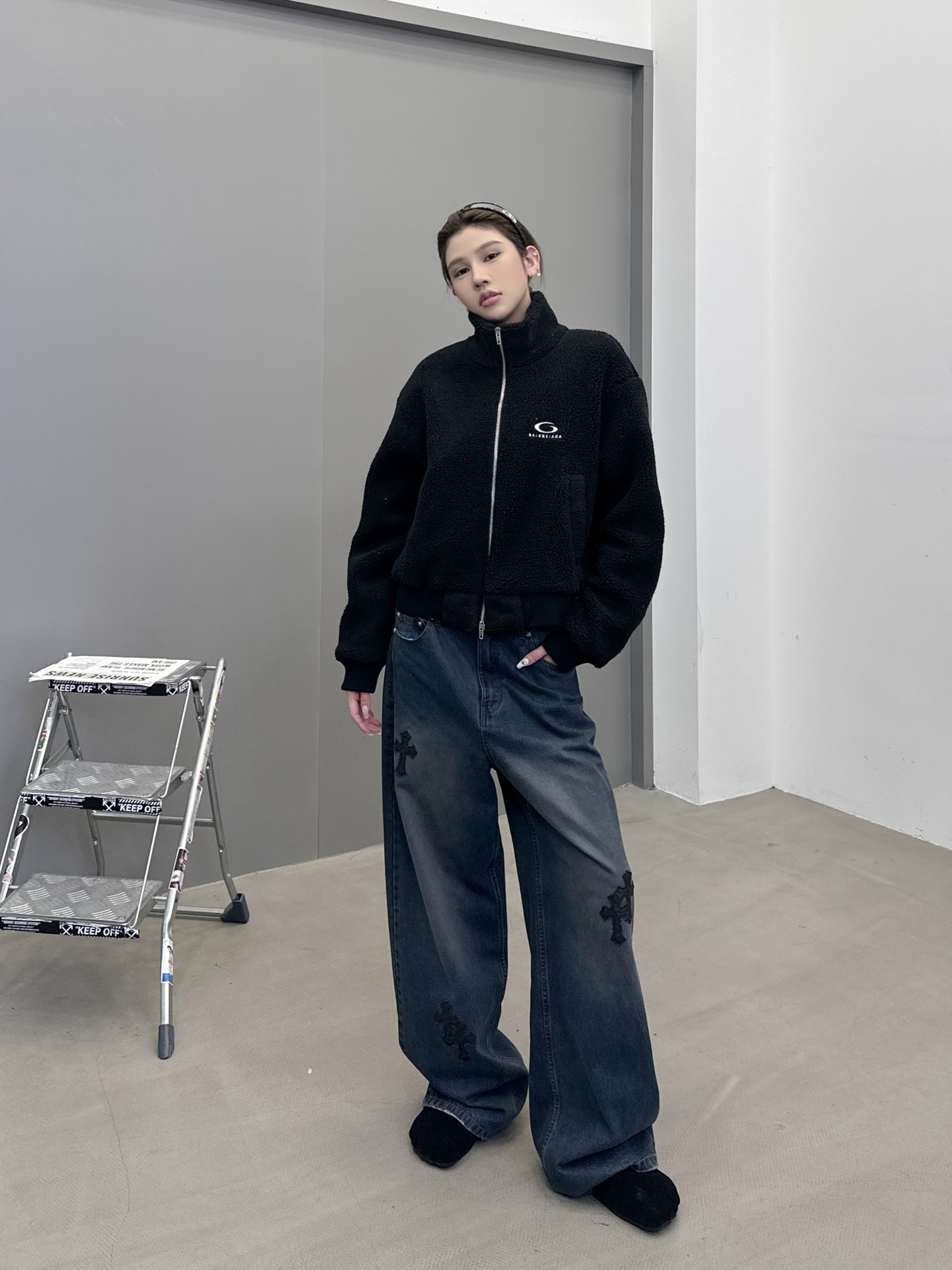 巴黎 ｜ 新款摇粒绒外套，经典刺绣标，高密加厚摇粒绒保暖面料，休闲时尚，尺码sml