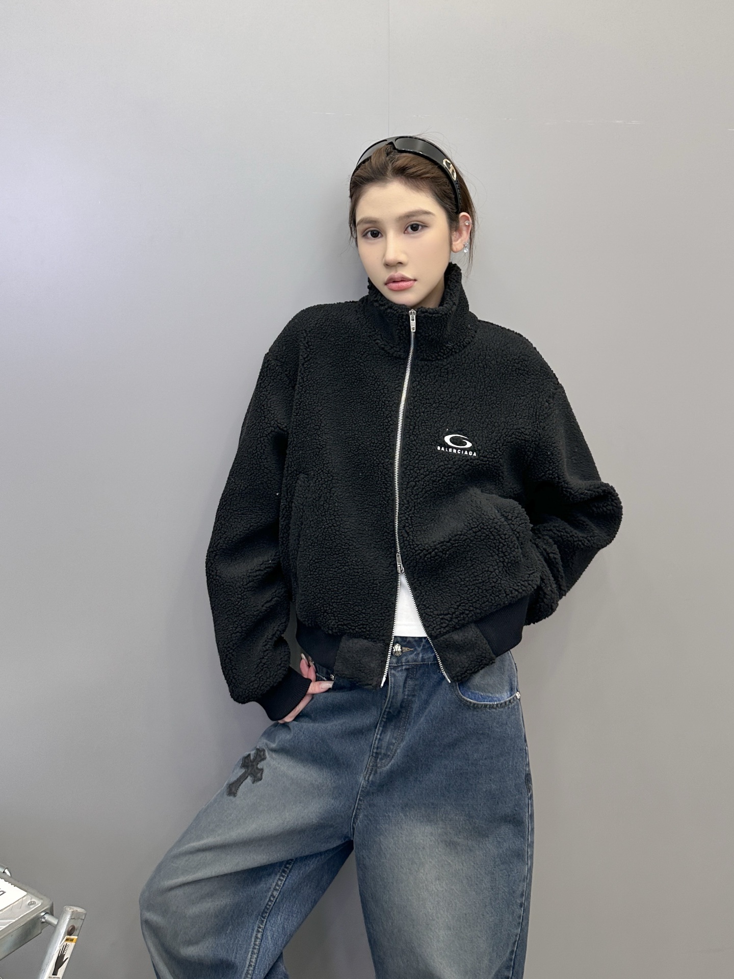 巴黎 ｜ 新款摇粒绒外套，经典刺绣标，高密加厚摇粒绒保暖面料，休闲时尚，尺码sml