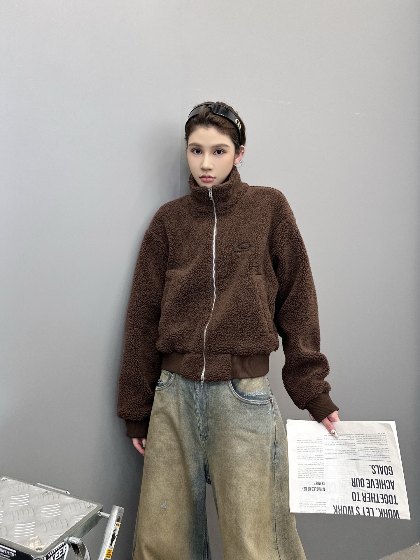 巴黎 ｜ 新款摇粒绒外套，经典刺绣标，高密加厚摇粒绒保暖面料，休闲时尚，尺码sml