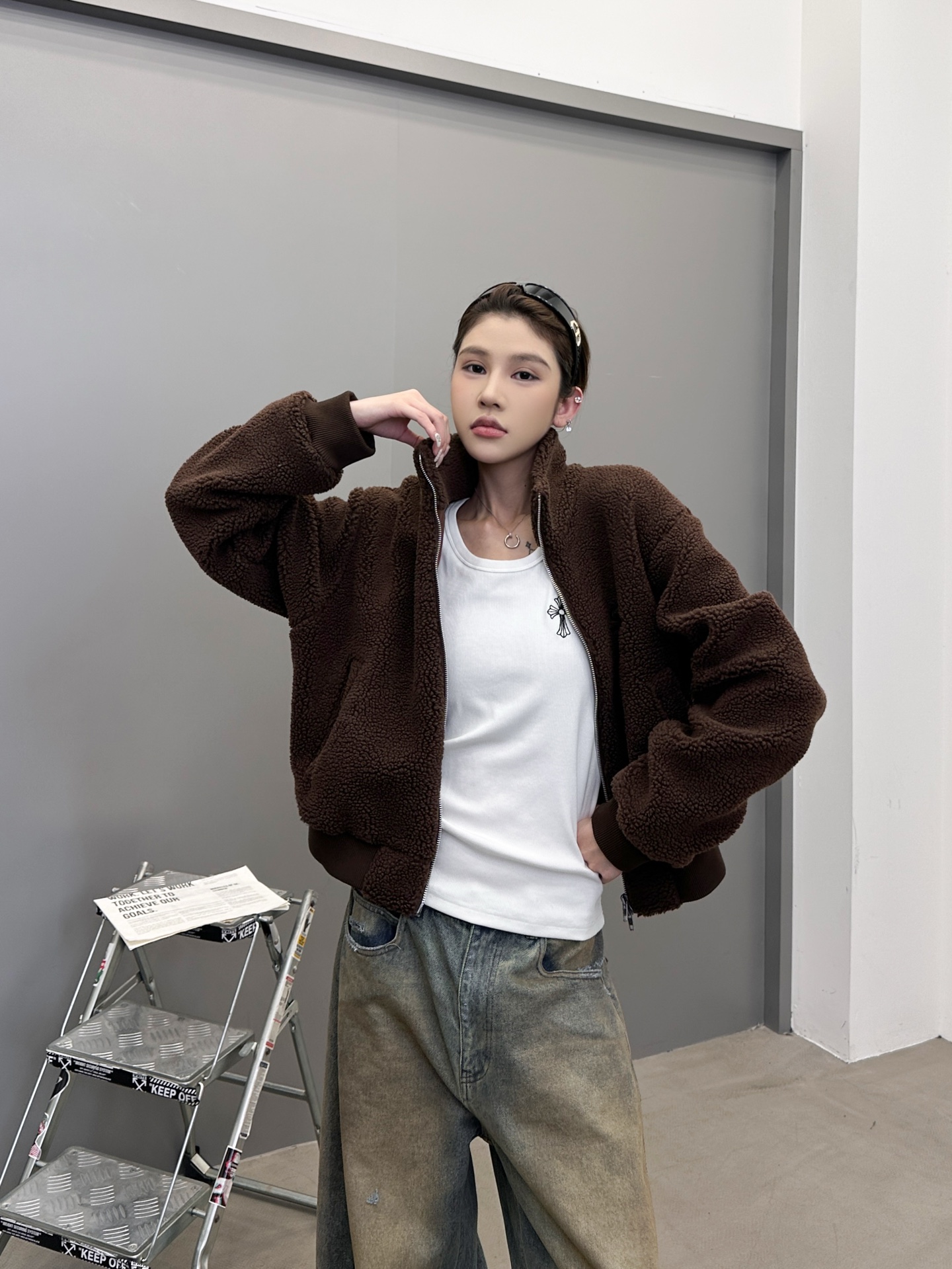 巴黎 ｜ 新款摇粒绒外套，经典刺绣标，高密加厚摇粒绒保暖面料，休闲时尚，尺码sml