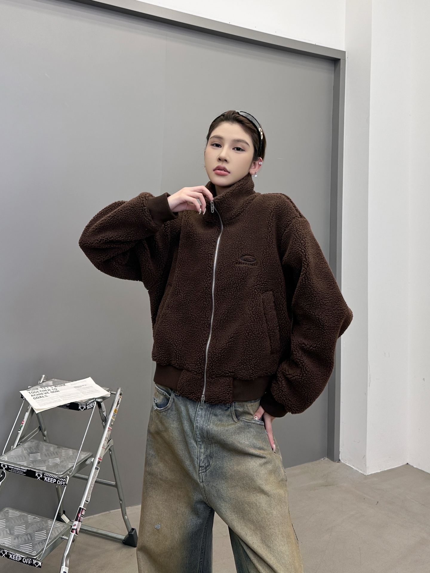 巴黎 ｜ 新款摇粒绒外套，经典刺绣标，高密加厚摇粒绒保暖面料，休闲时尚，尺码sml