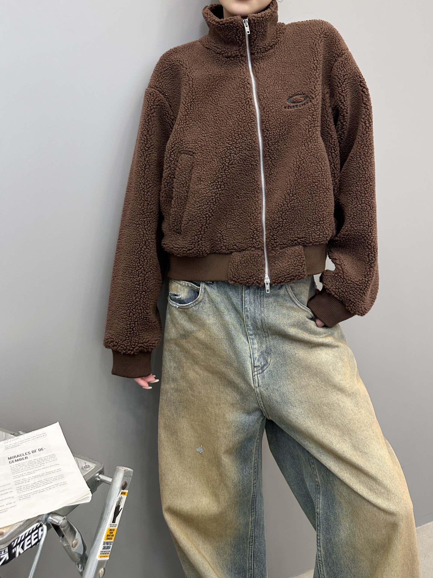 巴黎 ｜ 新款摇粒绒外套，经典刺绣标，高密加厚摇粒绒保暖面料，休闲时尚，尺码sml