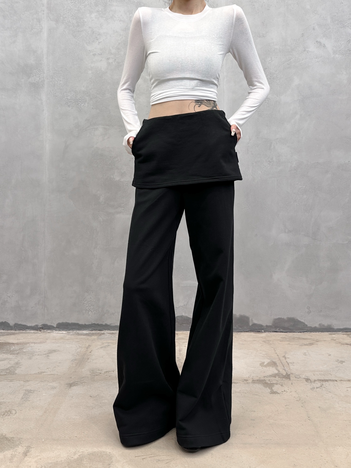 Acne ｜ 新款休闲裤，成衣洗水工艺加假两件款式，休闲时尚，尺码sml