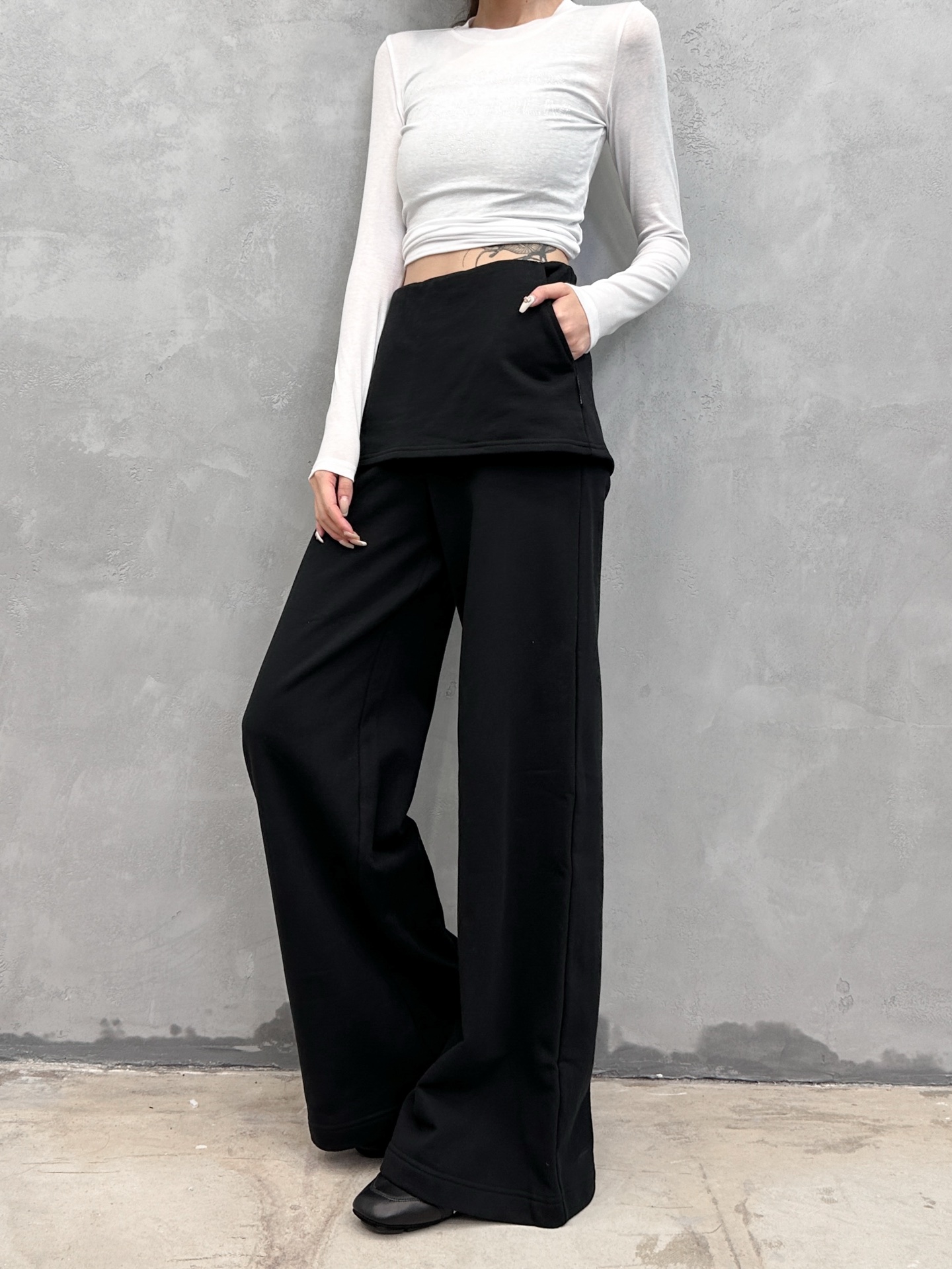 Acne ｜ 新款休闲裤，成衣洗水工艺加假两件款式，休闲时尚，尺码sml