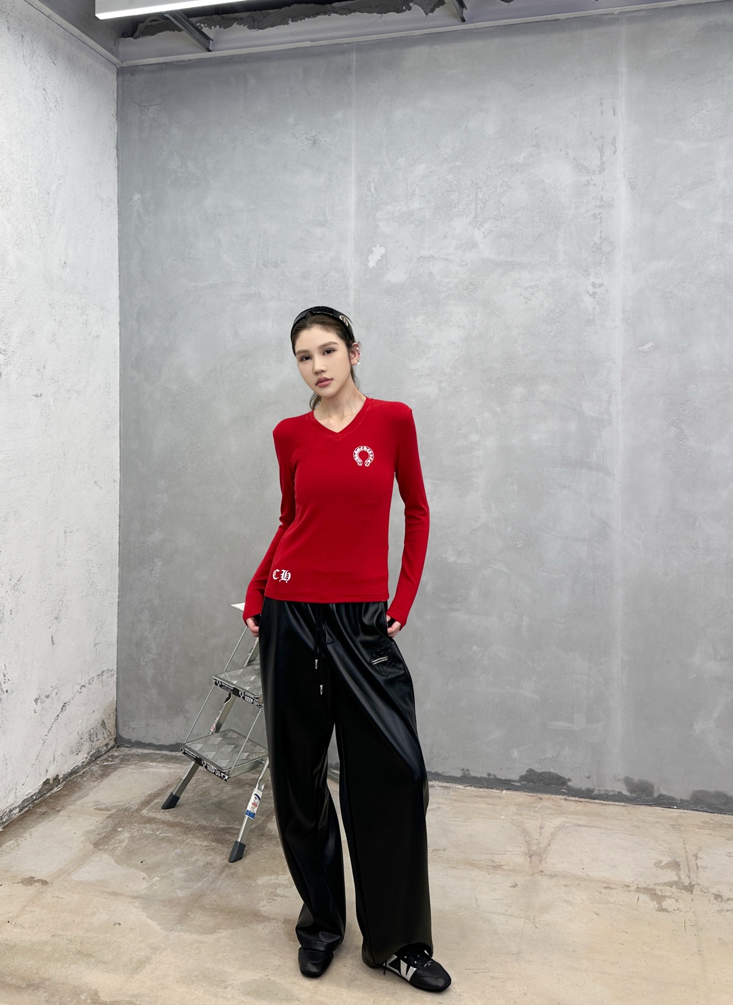 克罗心 ｜ 新款长袖打底，成衣洗水印花工艺，人棉混纺面料，休闲时尚，尺码sml