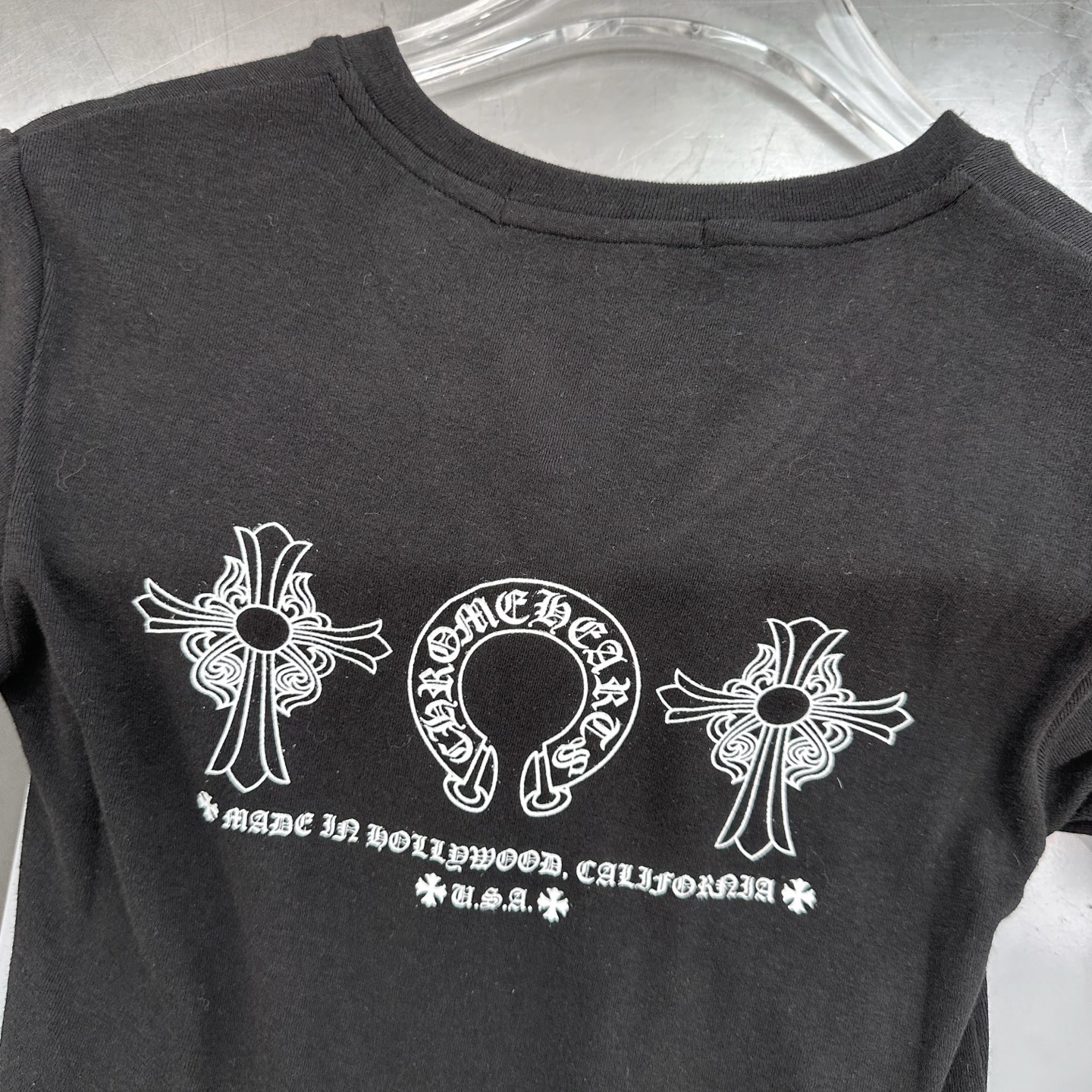 克罗心 ｜ 新款长袖打底，成衣洗水印花工艺，人棉混纺面料，休闲时尚，尺码sml