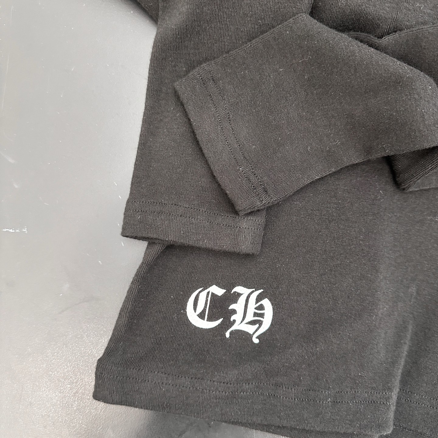 克罗心 ｜ 新款长袖打底，成衣洗水印花工艺，人棉混纺面料，休闲时尚，尺码sml