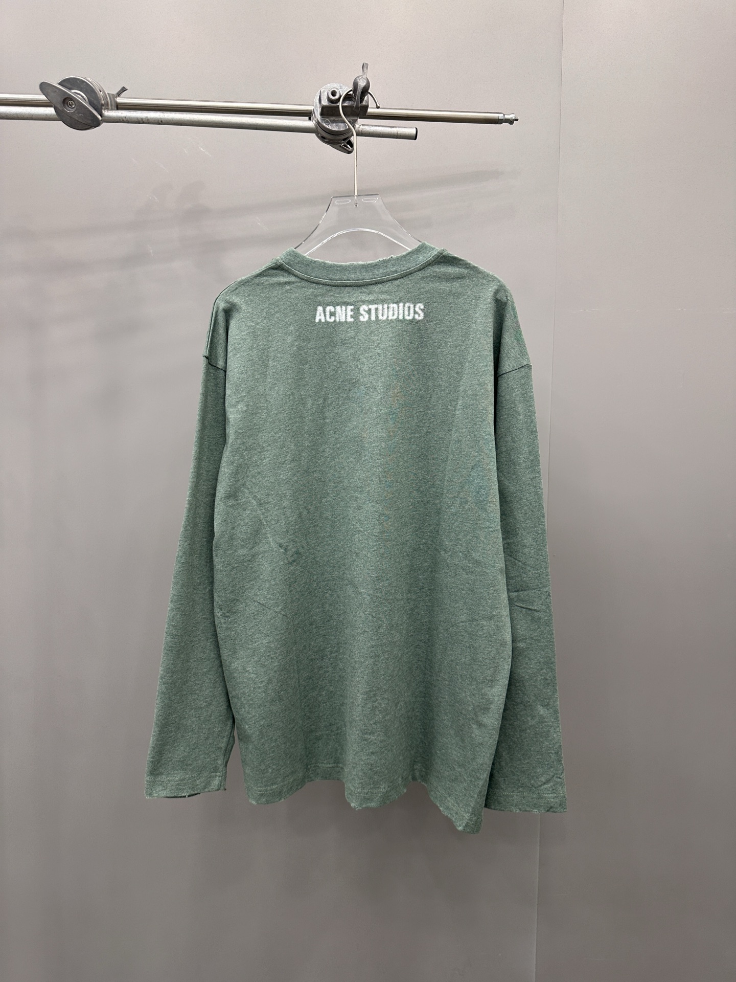 Acne ｜ 新款长袖t，成衣洗水吊磨印花工艺，男女同款，尺码sml