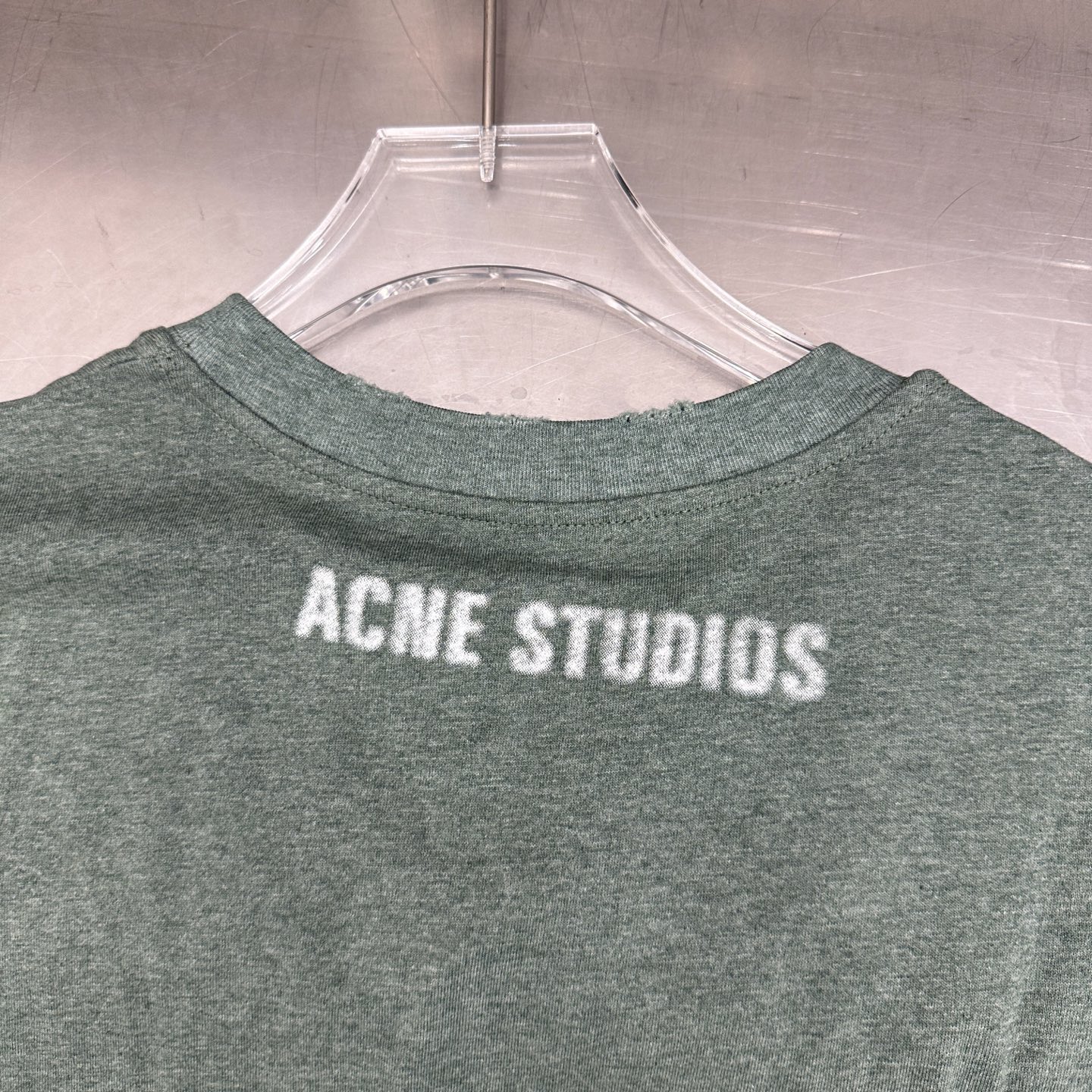 Acne ｜ 新款长袖t，成衣洗水吊磨印花工艺，男女同款，尺码sml