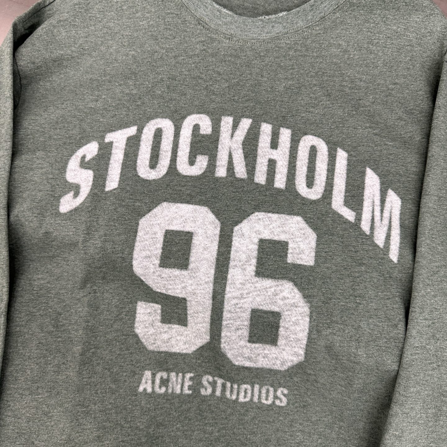 Acne ｜ 新款长袖t，成衣洗水吊磨印花工艺，男女同款，尺码sml