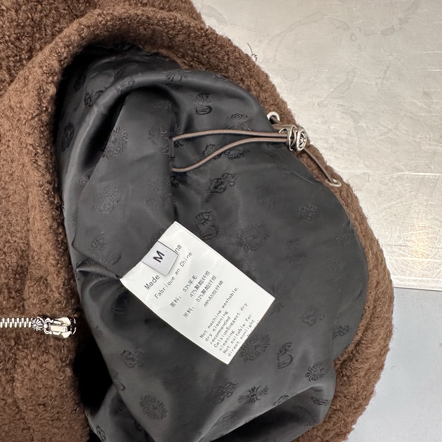 克罗心 ｜ 新款休闲外套，进口羊圈羊毛面料加品牌定制提花里布，手工车十字标，男女同款，尺码sml