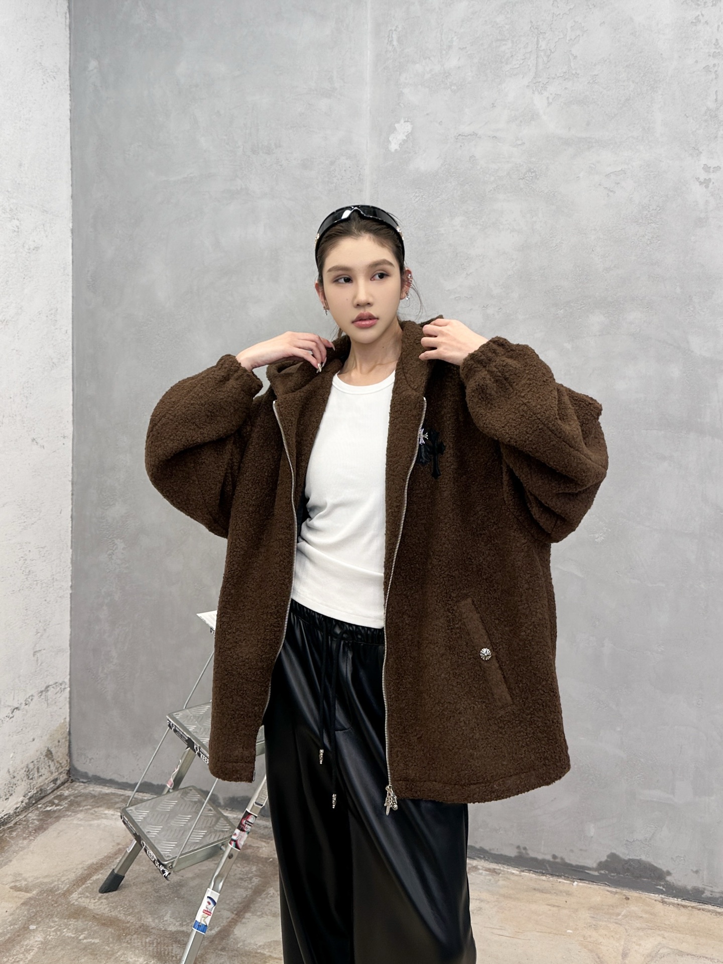 克罗心 ｜ 新款休闲外套，进口羊圈羊毛面料加品牌定制提花里布，手工车十字标，男女同款，尺码sml