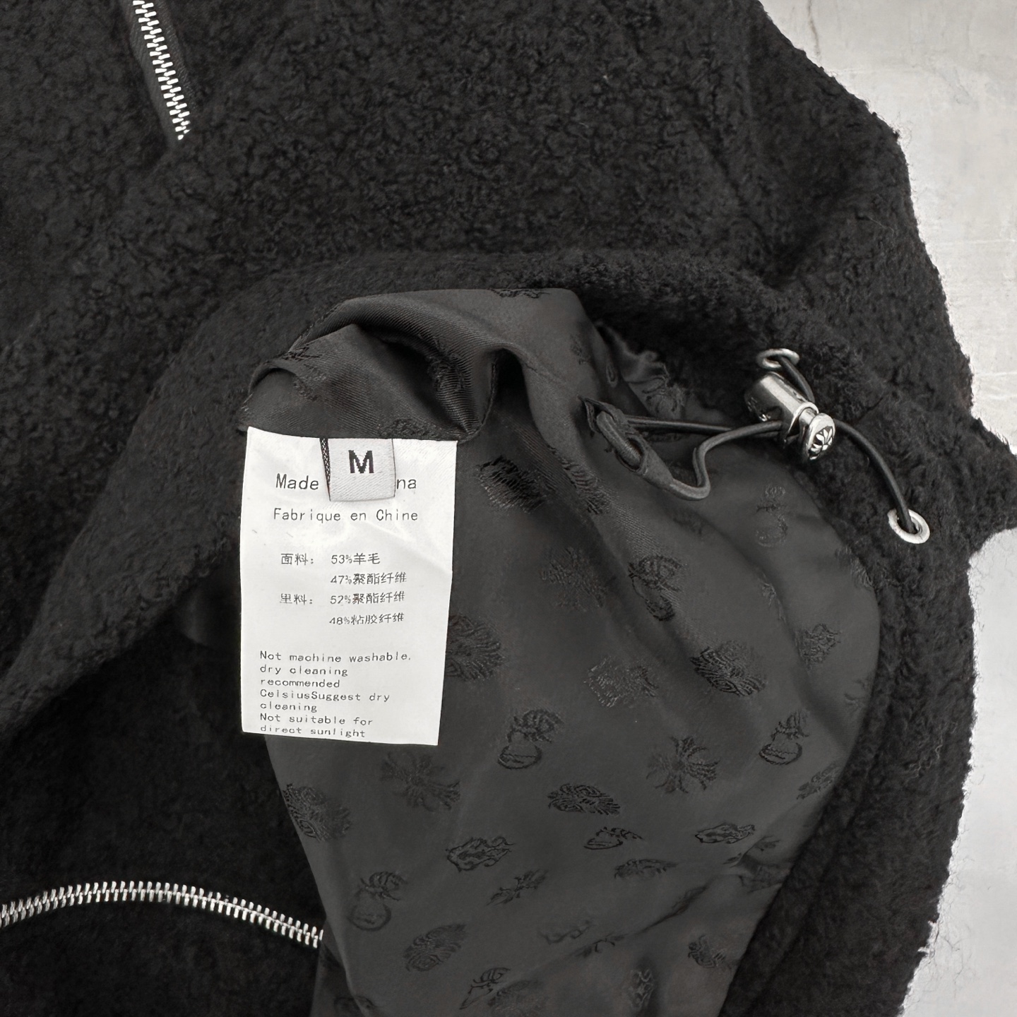 克罗心 ｜ 新款休闲外套，进口羊圈羊毛面料加品牌定制提花里布，手工车十字标，男女同款，尺码sml