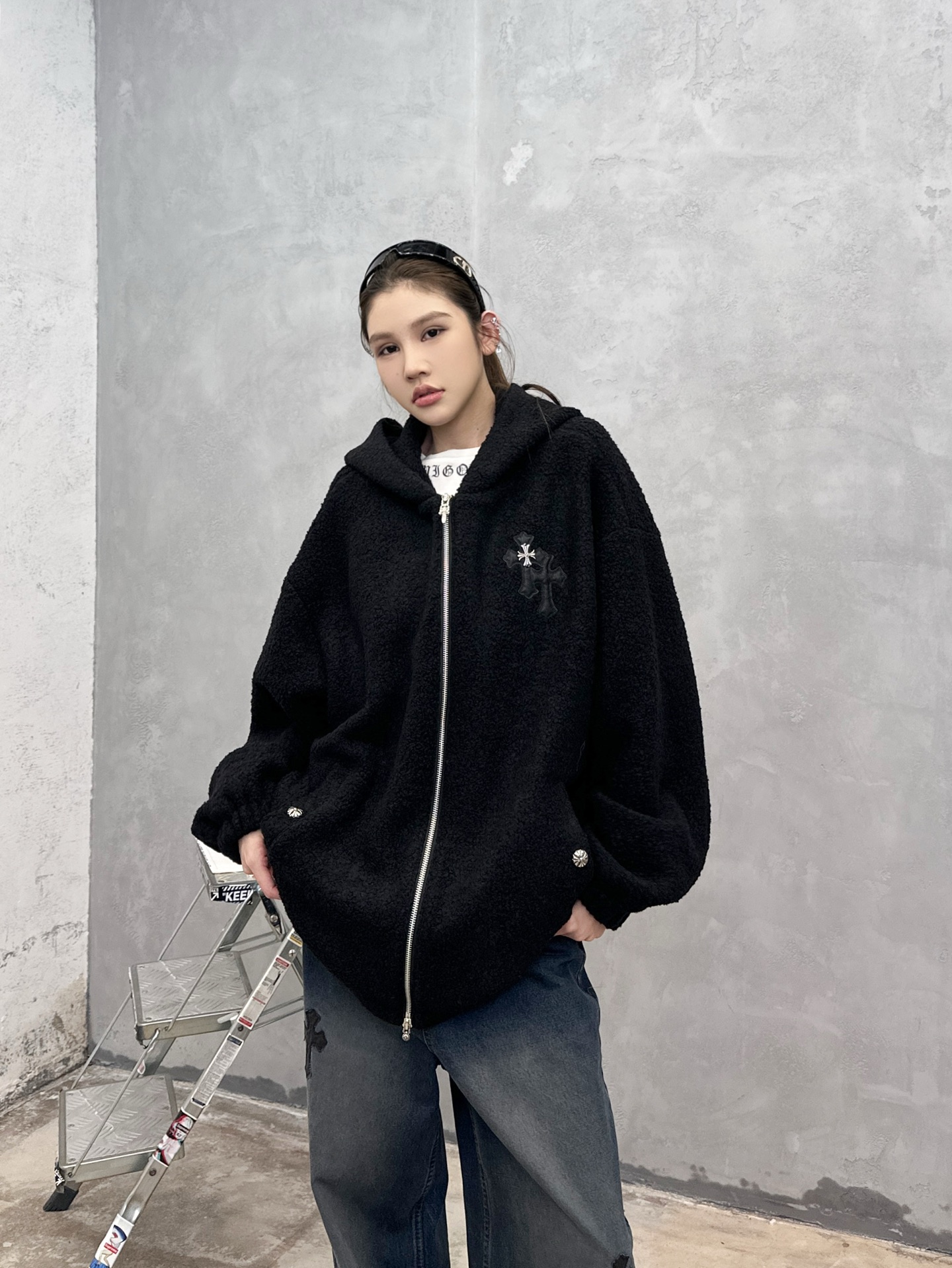 克罗心 ｜ 新款休闲外套，进口羊圈羊毛面料加品牌定制提花里布，手工车十字标，男女同款，尺码sml