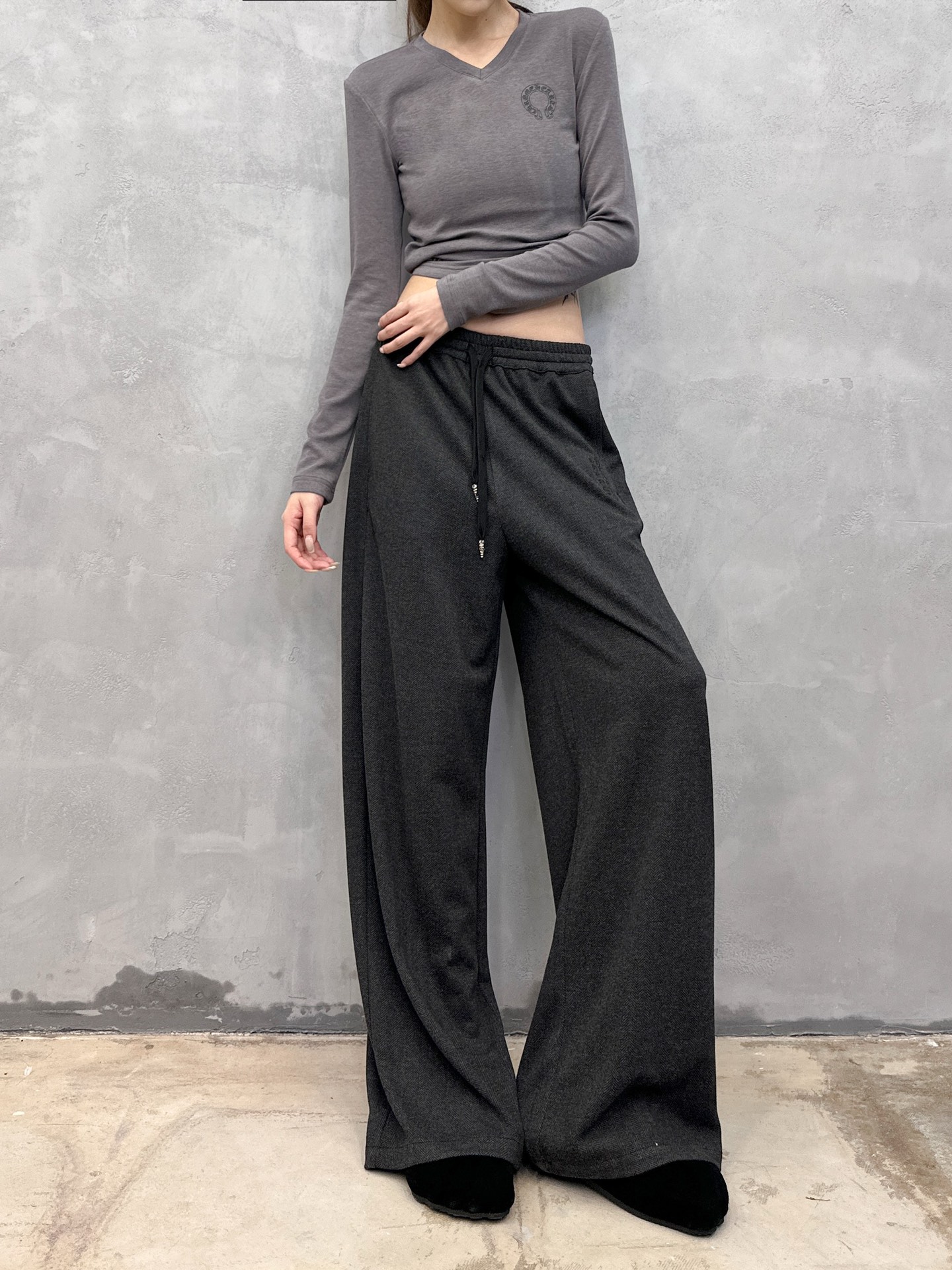 克罗心 ｜ 新款休闲裤，经典刺绣标，羊毛混纺面料，休闲时尚，尺码sml