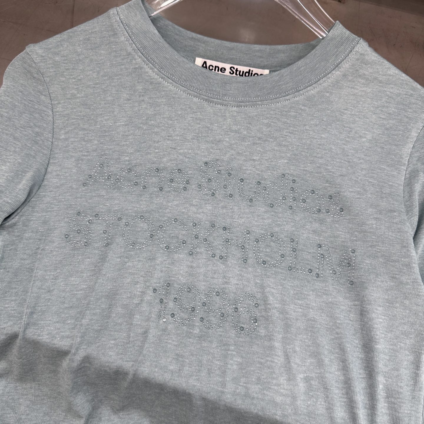 Acne ｜ 新款长袖打底，成衣洗水烫钻工艺，莱赛尔混纺面料，休闲时尚，尺码sml