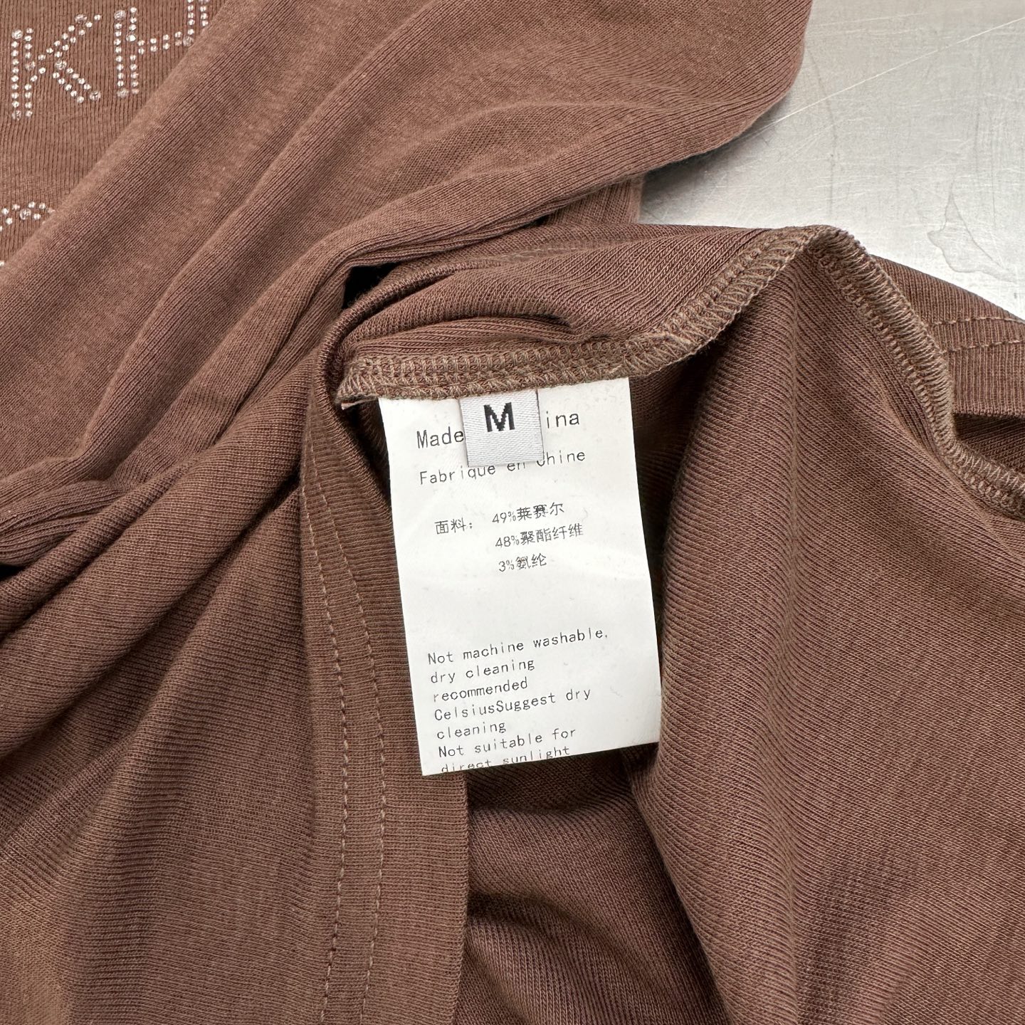 Acne ｜ 新款长袖打底，成衣洗水烫钻工艺，莱赛尔混纺面料，休闲时尚，尺码sml