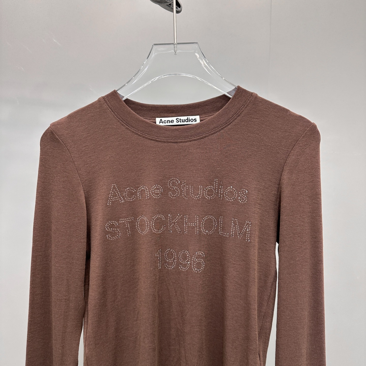 Acne ｜ 新款长袖打底，成衣洗水烫钻工艺，莱赛尔混纺面料，休闲时尚，尺码sml