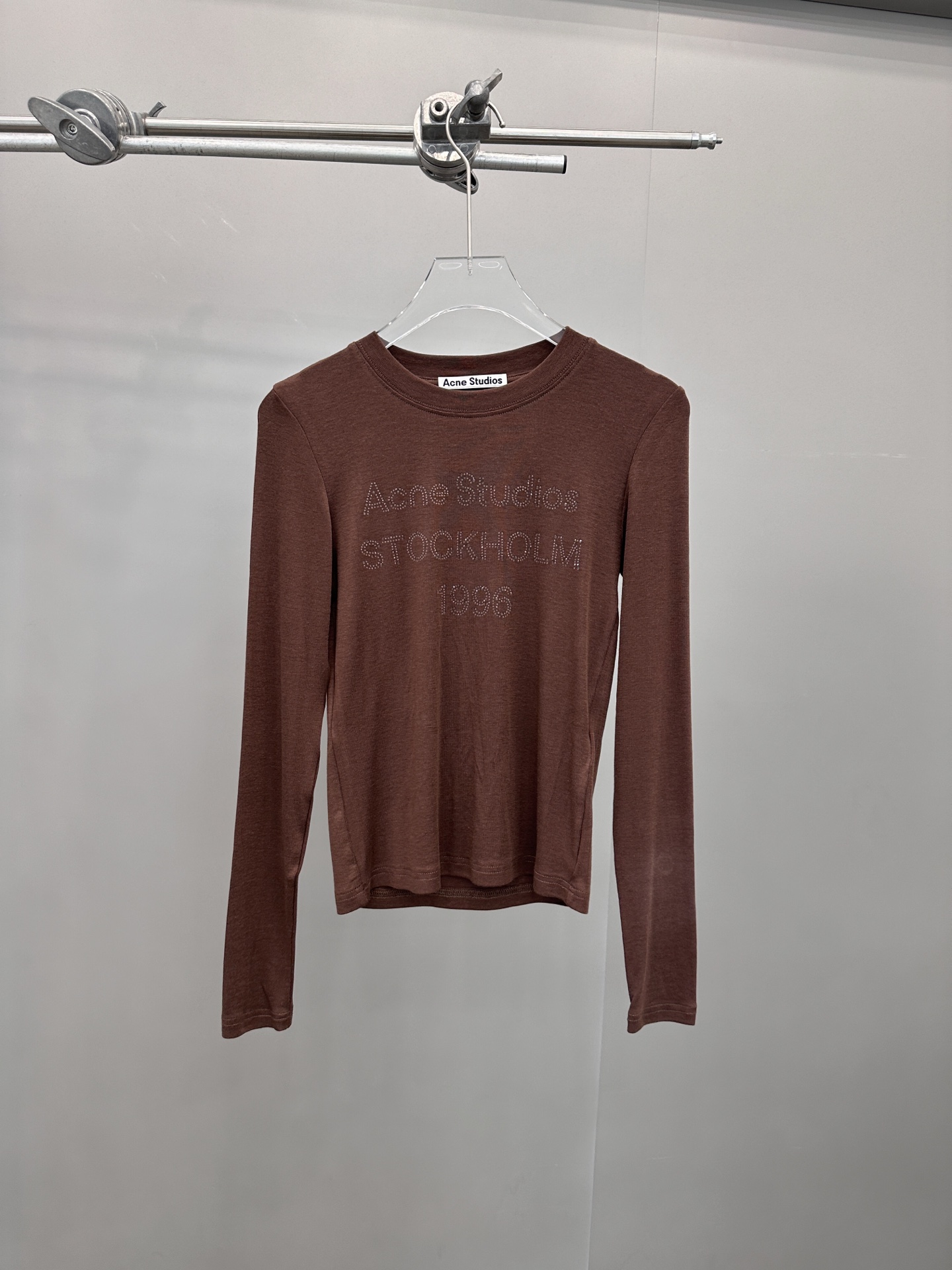 Acne ｜ 新款长袖打底，成衣洗水烫钻工艺，莱赛尔混纺面料，休闲时尚，尺码sml