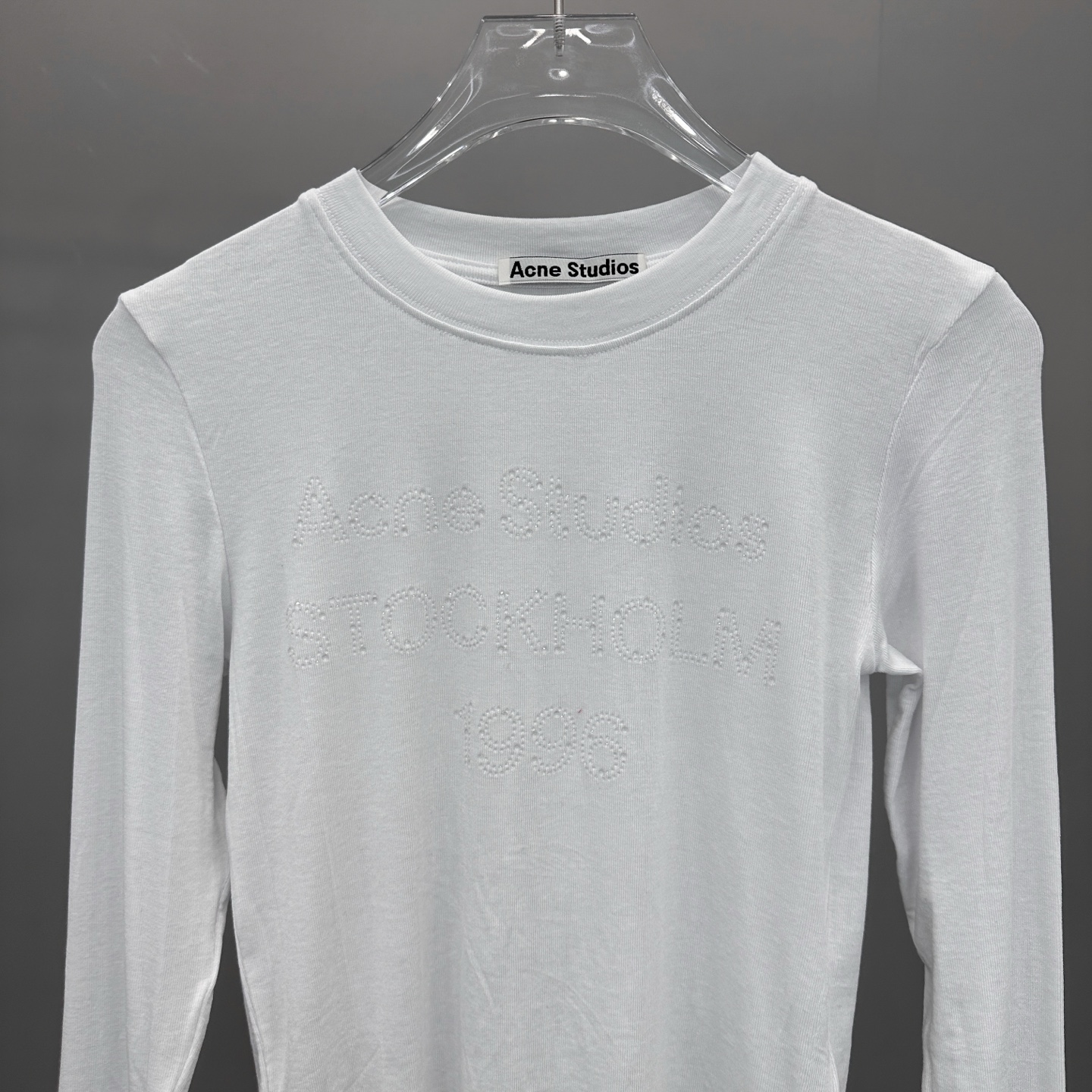 Acne ｜ 新款长袖打底，成衣洗水烫钻工艺，莱赛尔混纺面料，休闲时尚，尺码sml