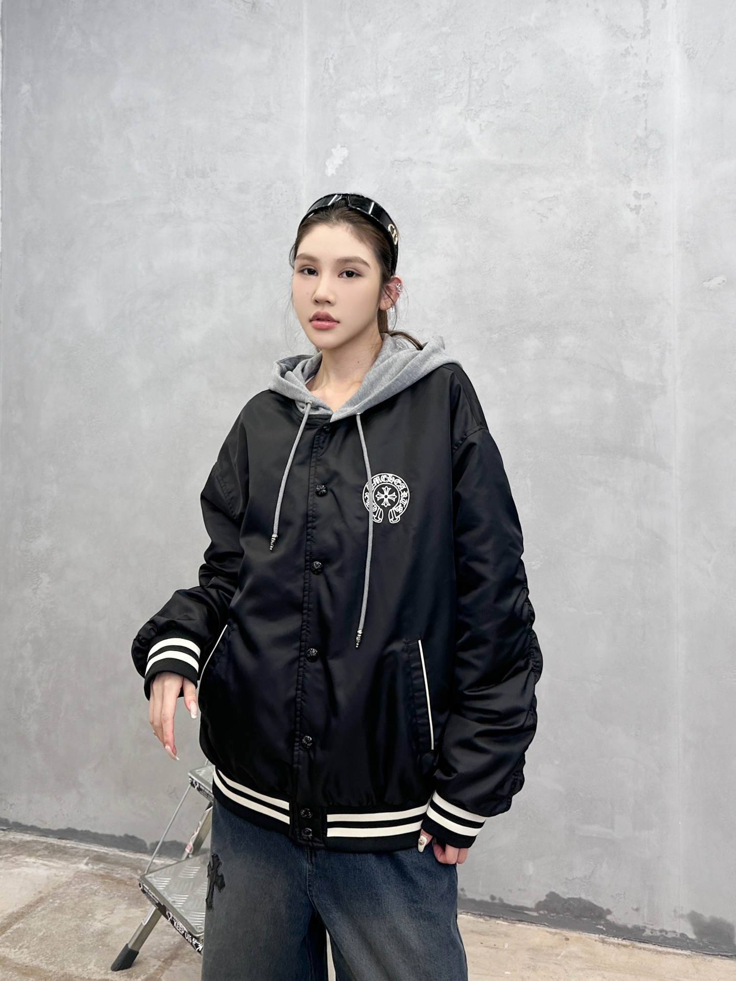 克罗心 ｜ 新款棉服外套，经典刺绣标，棒球服假两件棉服款式，男女同款，尺码sml