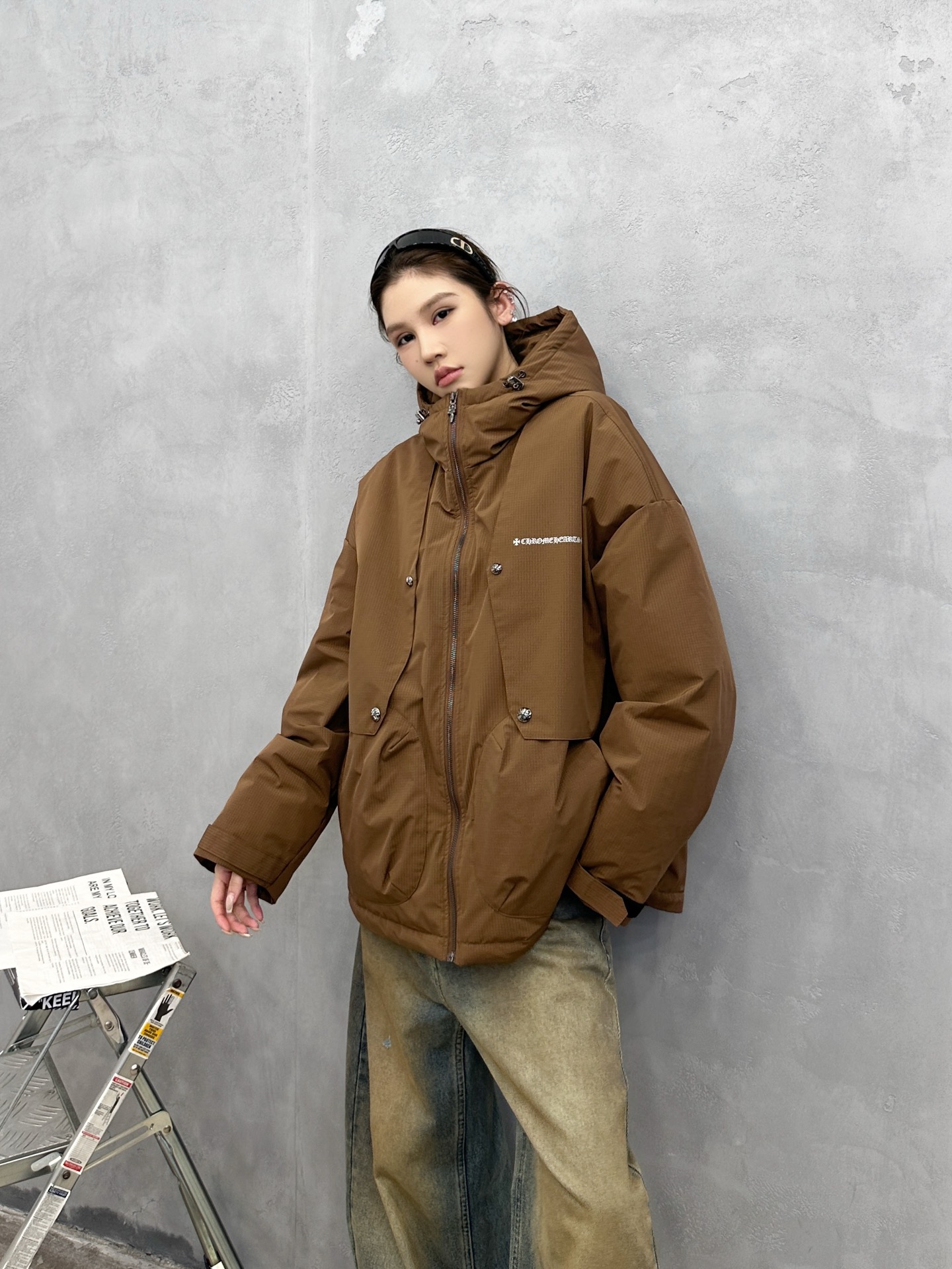 克罗心 ｜ 新款羽绒服，经典刺绣标，结构款90鹅绒填充，休闲时尚，男女同款，尺码sml