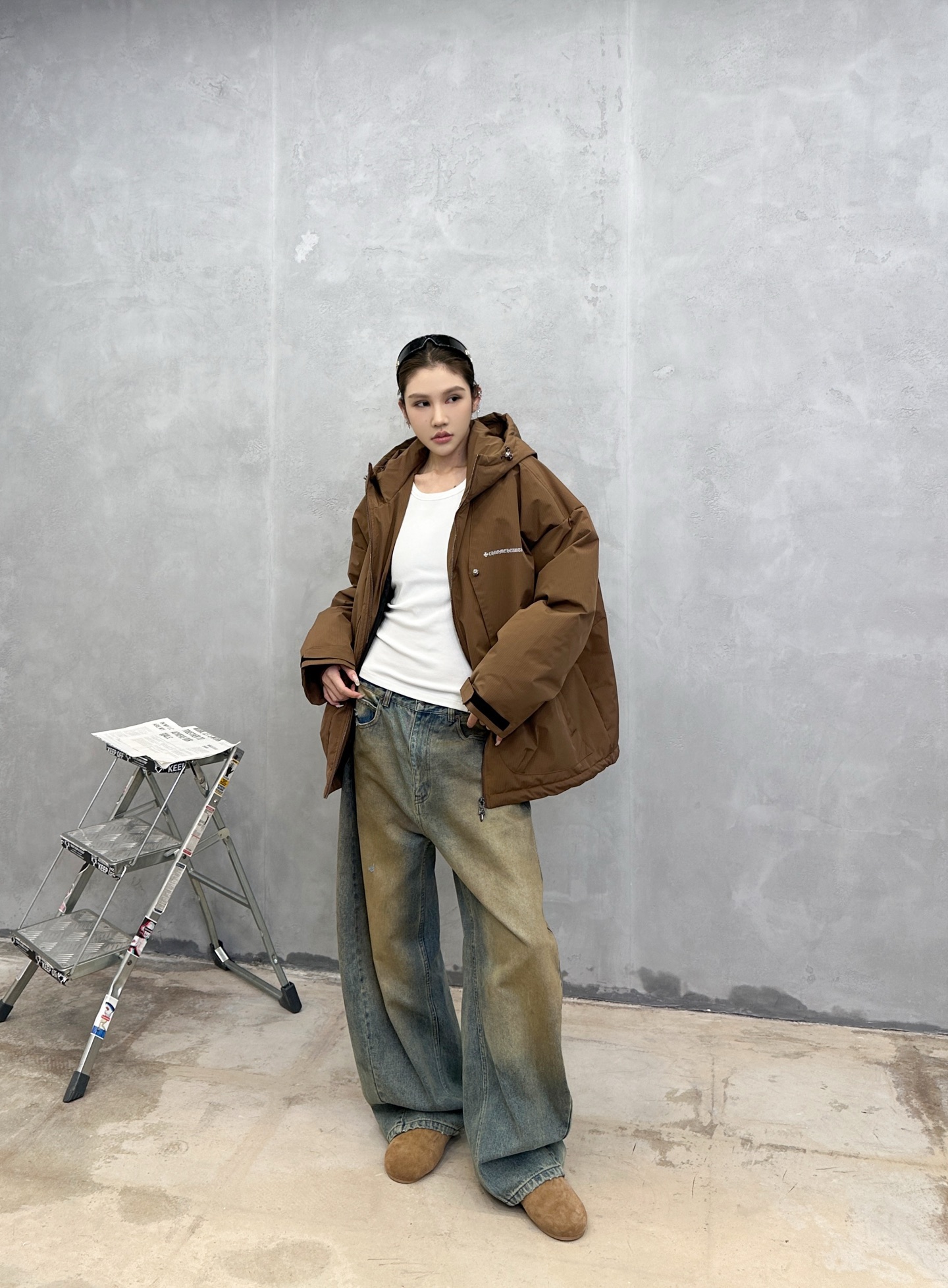 克罗心 ｜ 新款羽绒服，经典刺绣标，结构款90鹅绒填充，休闲时尚，男女同款，尺码sml