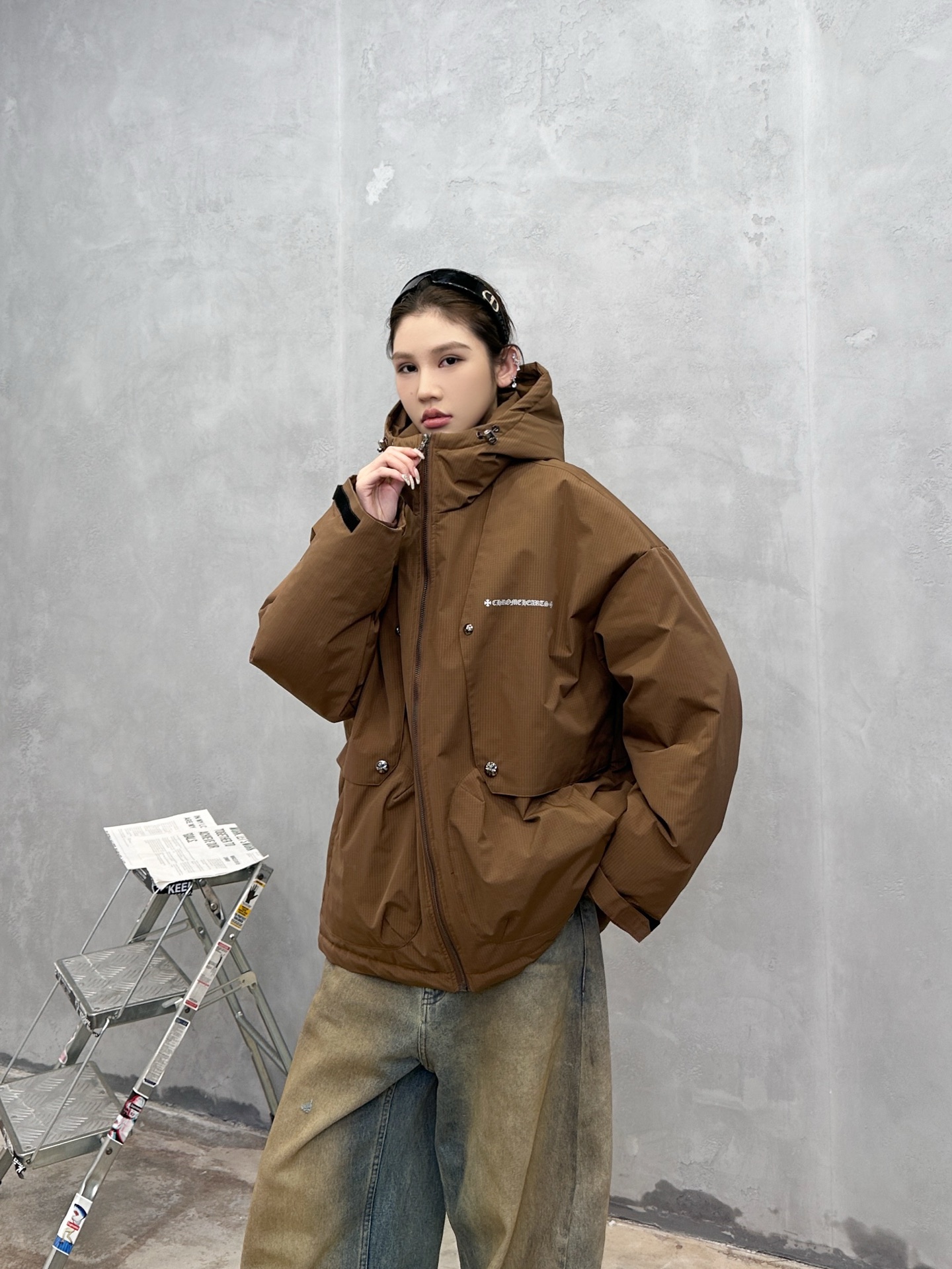 克罗心 ｜ 新款羽绒服，经典刺绣标，结构款90鹅绒填充，休闲时尚，男女同款，尺码sml