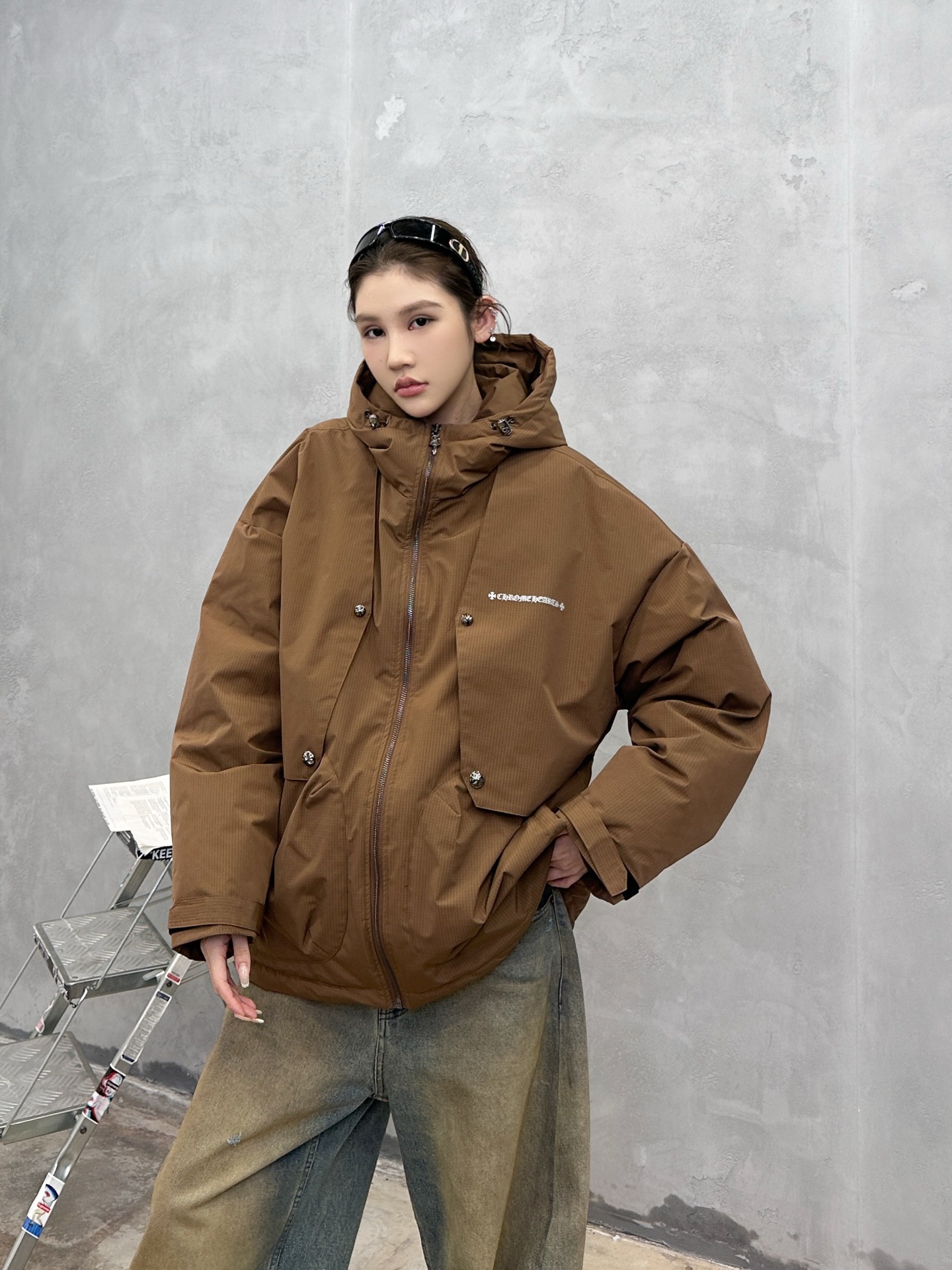 克罗心 ｜ 新款羽绒服，经典刺绣标，结构款90鹅绒填充，休闲时尚，男女同款，尺码sml