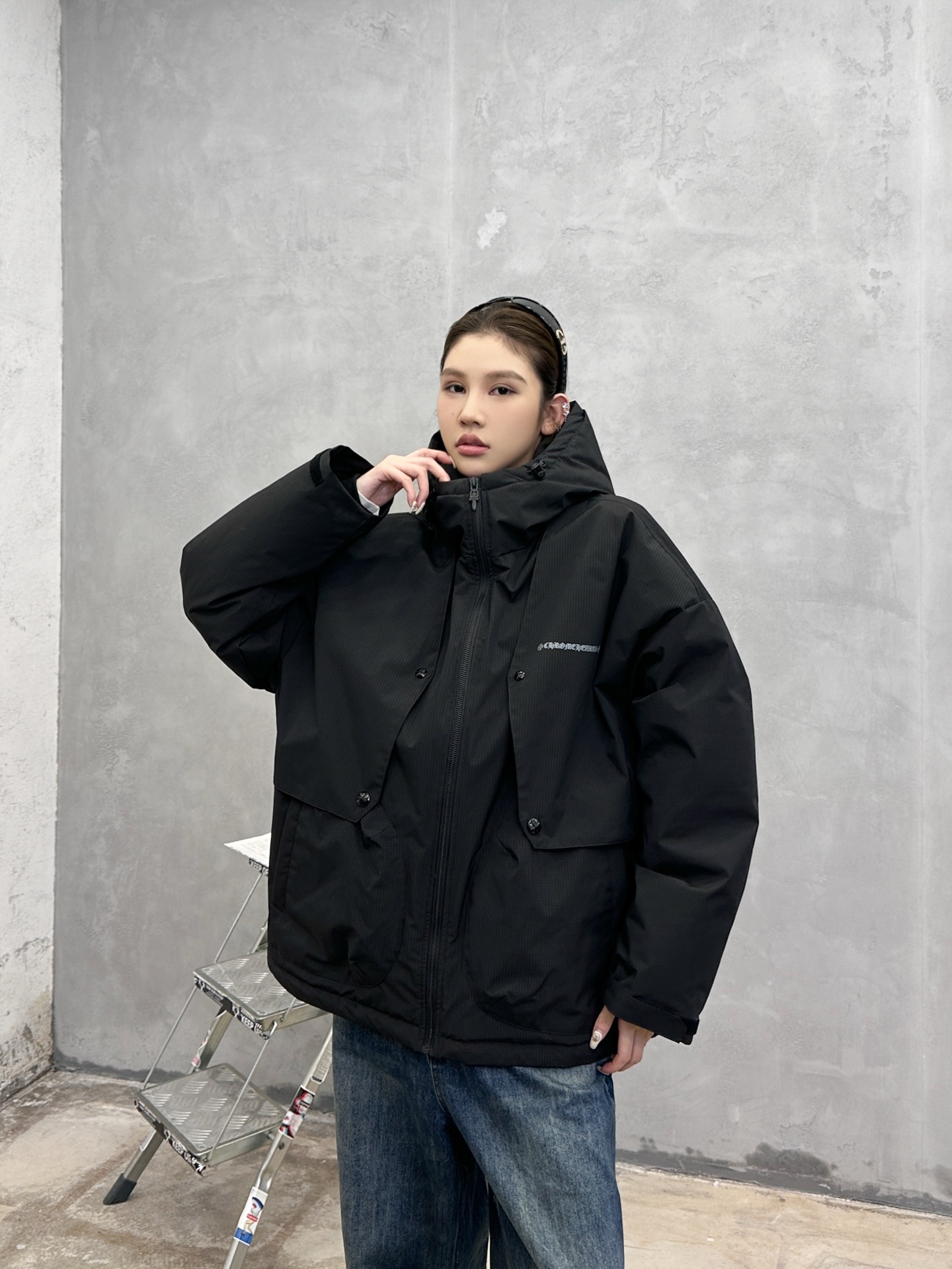 克罗心 ｜ 新款羽绒服，经典刺绣标，结构款90鹅绒填充，休闲时尚，男女同款，尺码sml