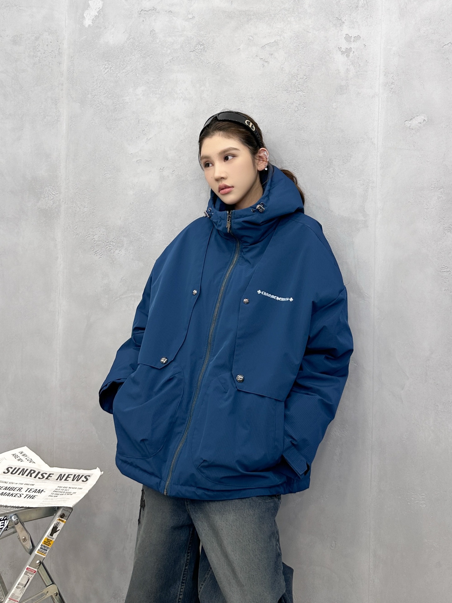 克罗心 ｜ 新款羽绒服，经典刺绣标，结构款90鹅绒填充，休闲时尚，男女同款，尺码sml