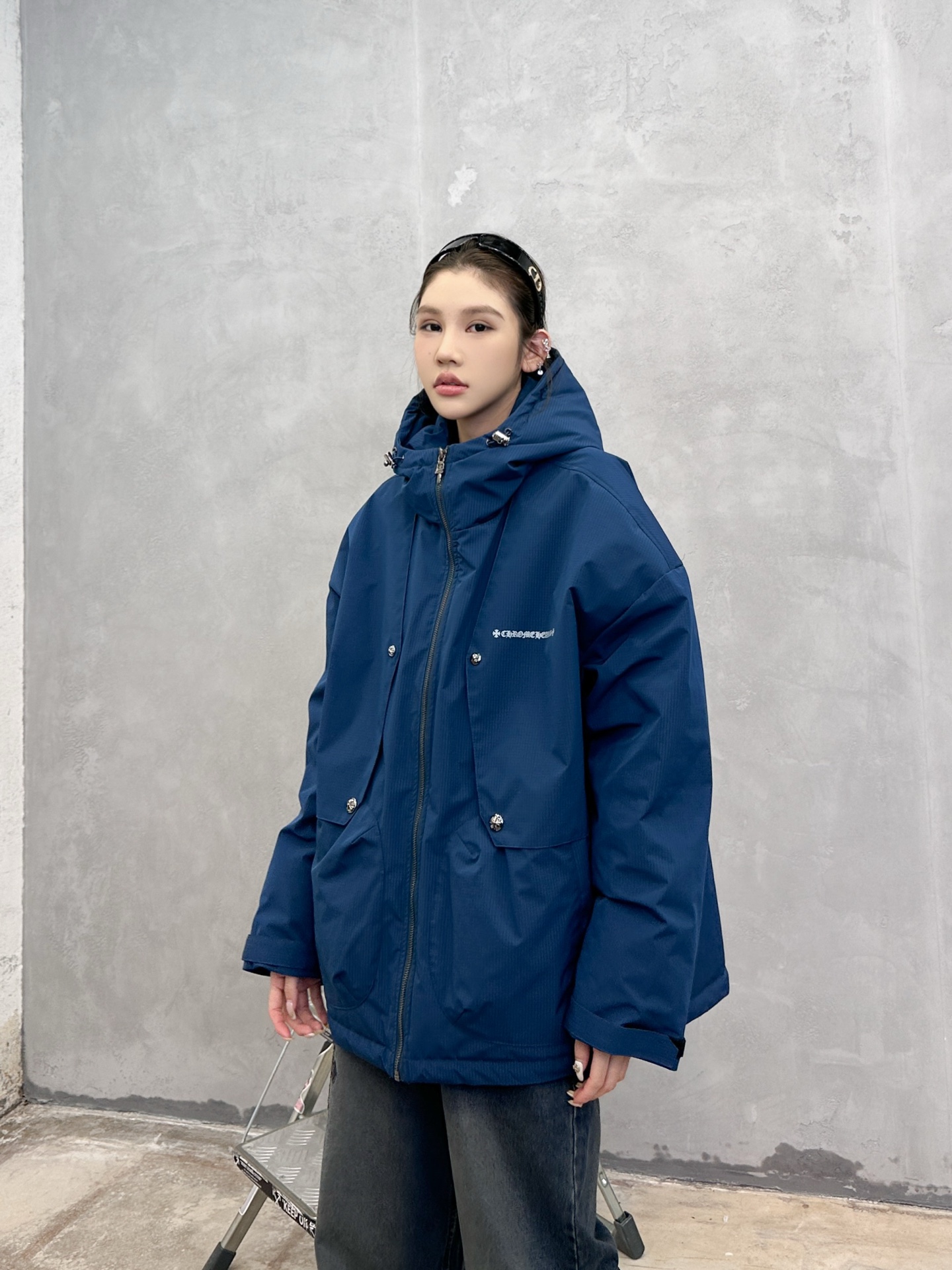 克罗心 ｜ 新款羽绒服，经典刺绣标，结构款90鹅绒填充，休闲时尚，男女同款，尺码sml